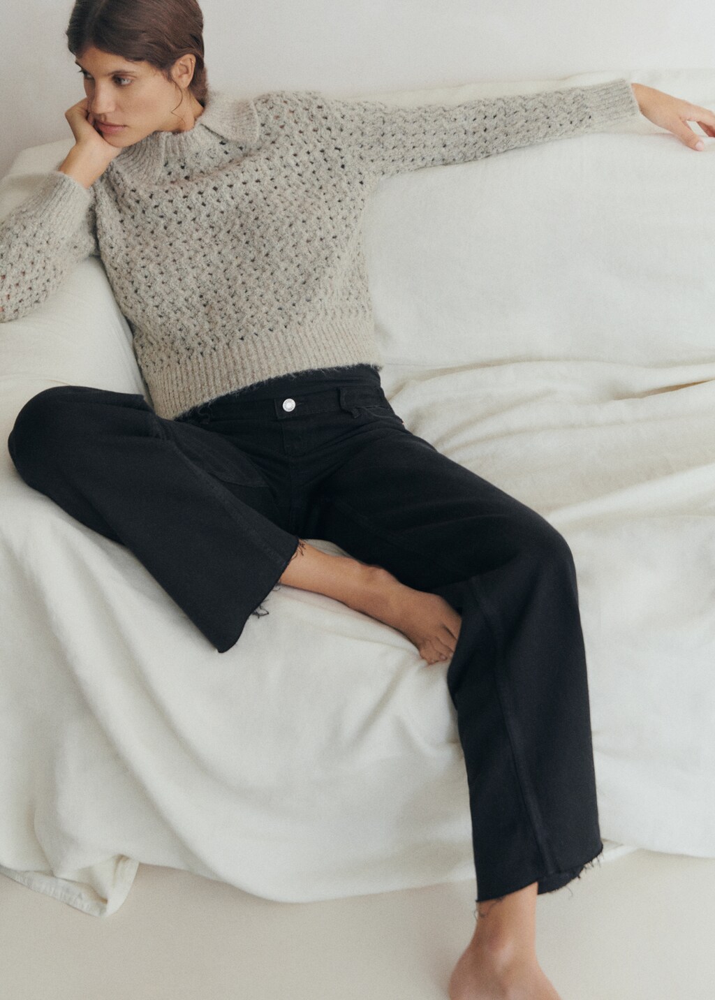 Maternity wideleg jeans - Medium Blue