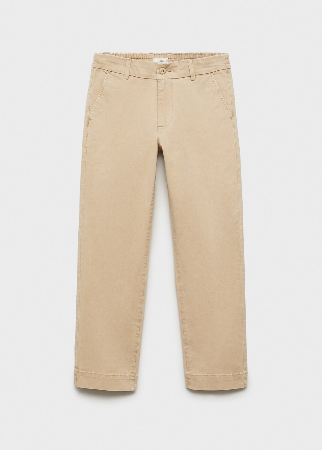 Straight-fit chino trousers - Sand
