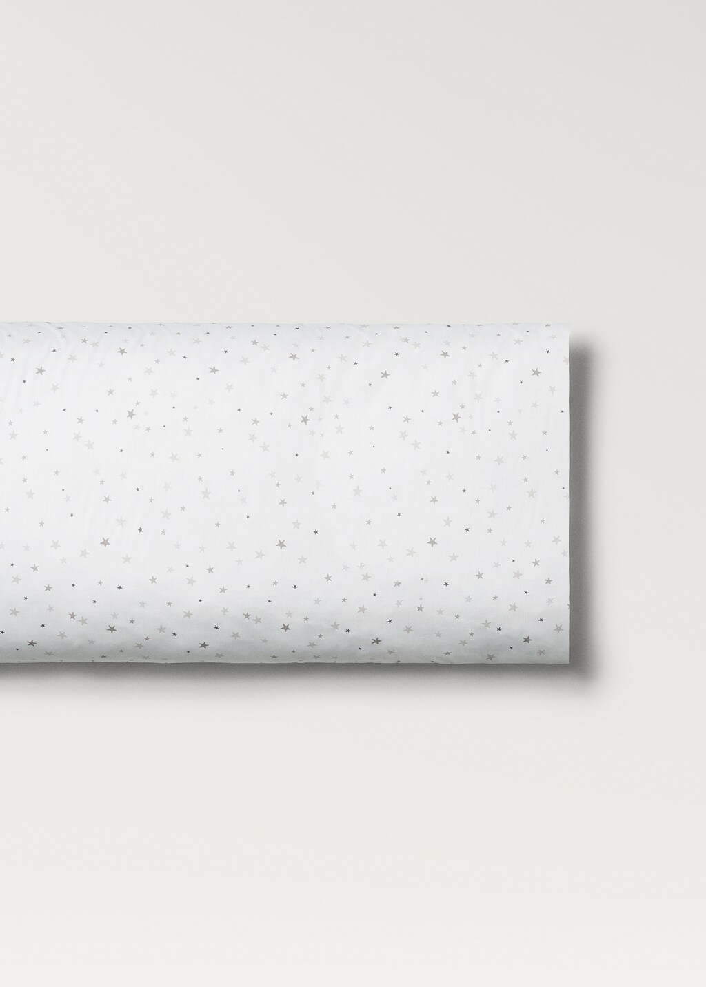 Cotton percale printed children's pillowcase 45x110 cm - Beige