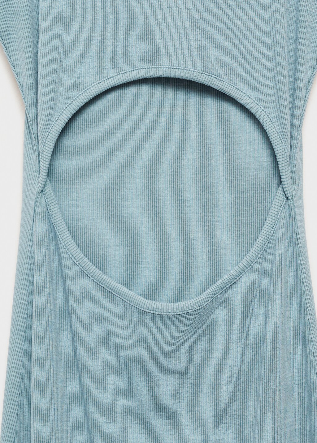 Cut-out back dress - Blue