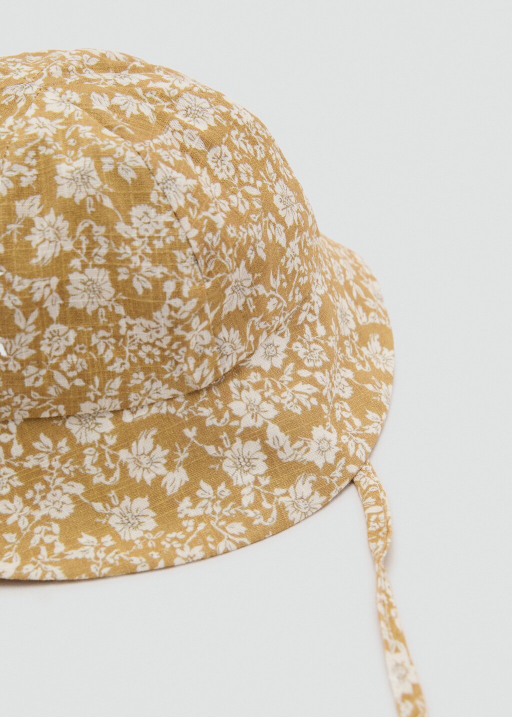 Cotton flowers hat - Mustard