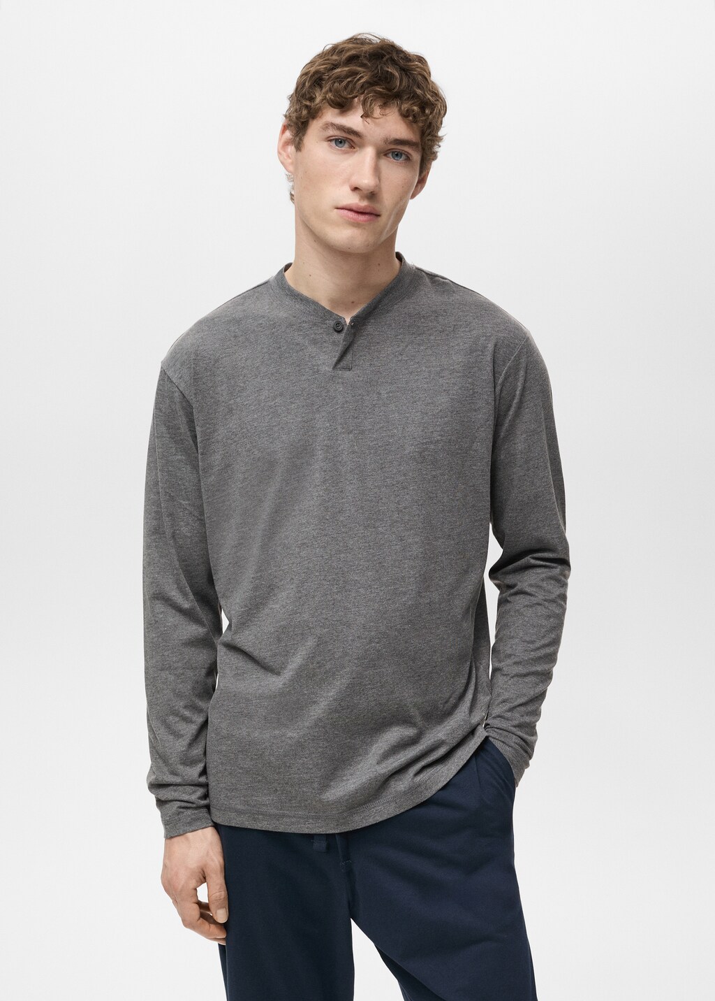 Cotton structured pyjama pack - Khaki