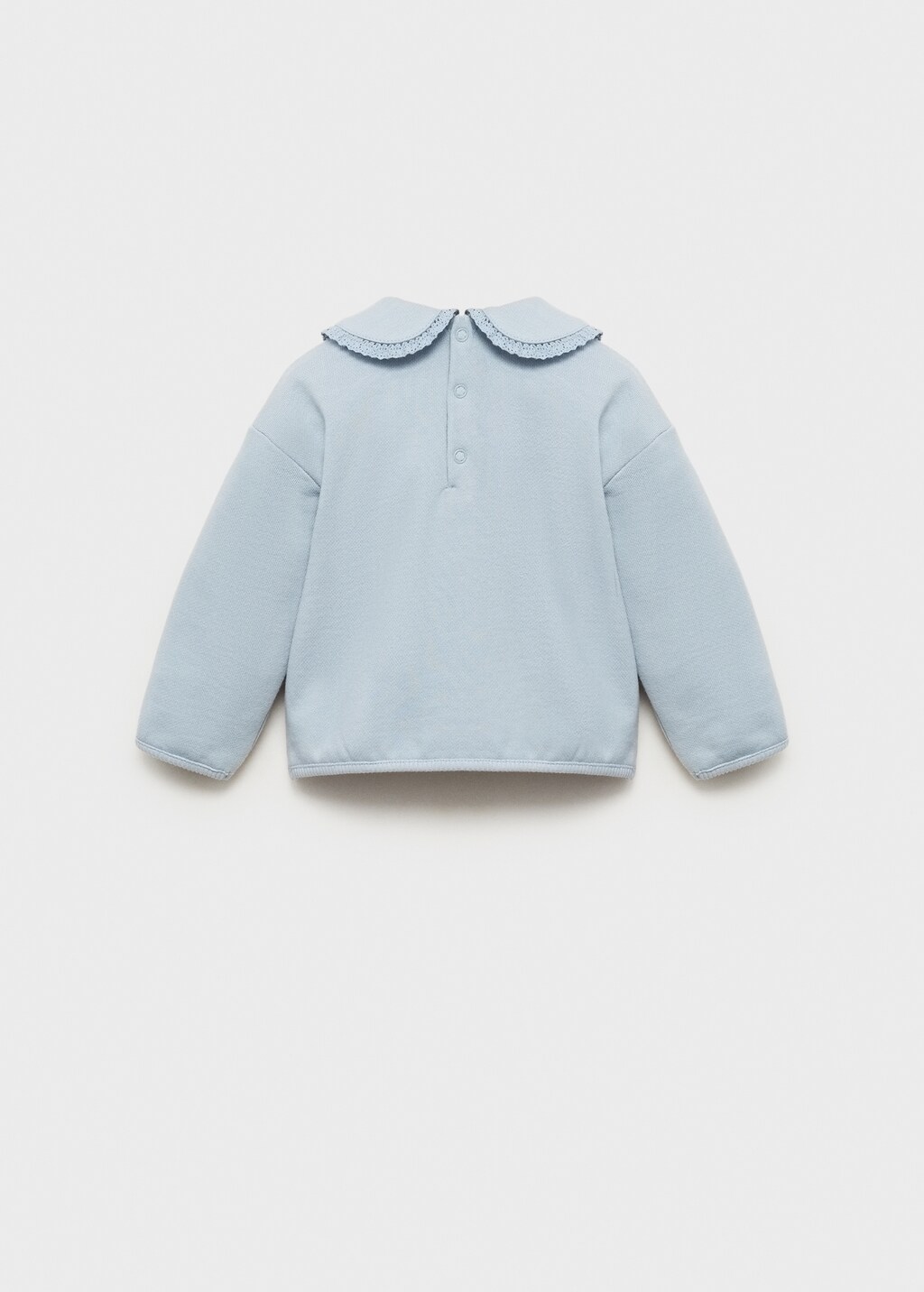 Babydoll neck sweatshirt - Blue