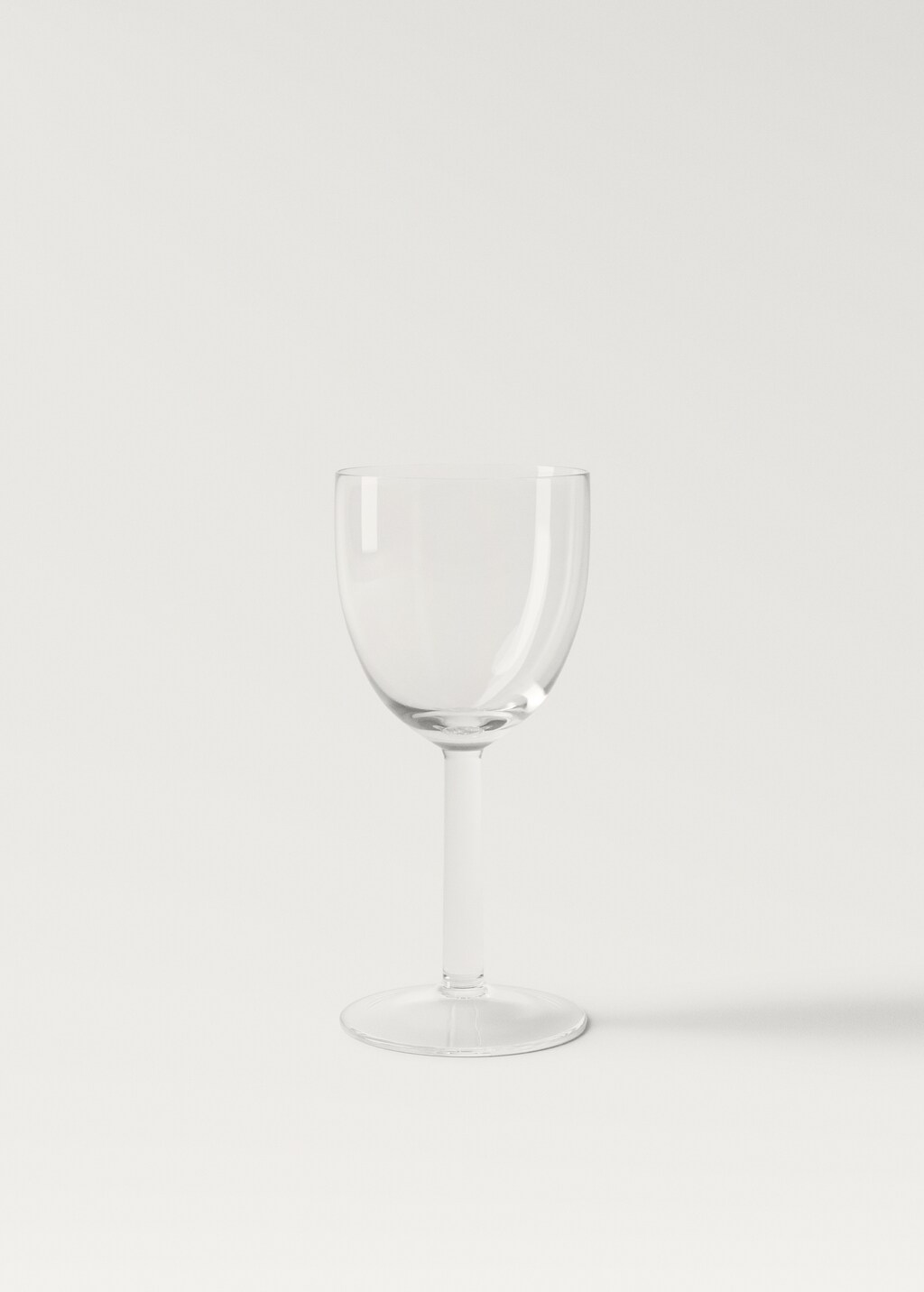 Tall hand-blown stem glass - Ice Grey