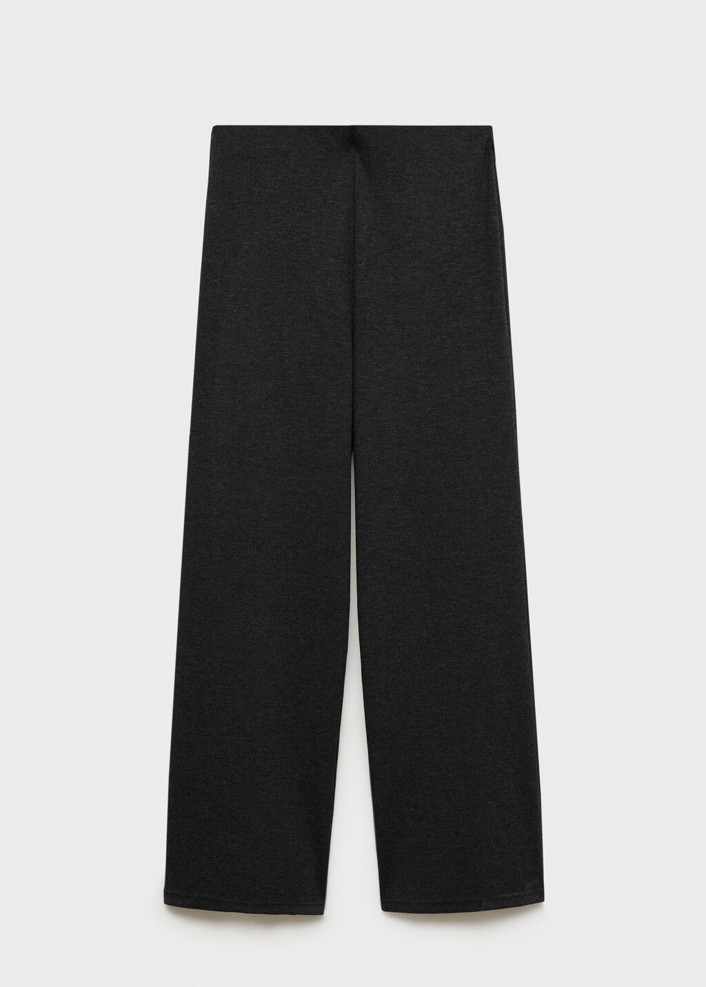 Fine-knit wideleg trousers - Beige