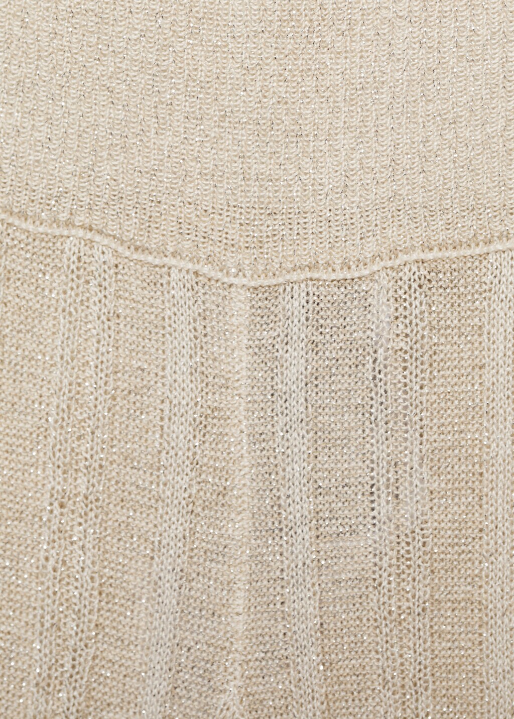 Flared knitted trousers - Gold