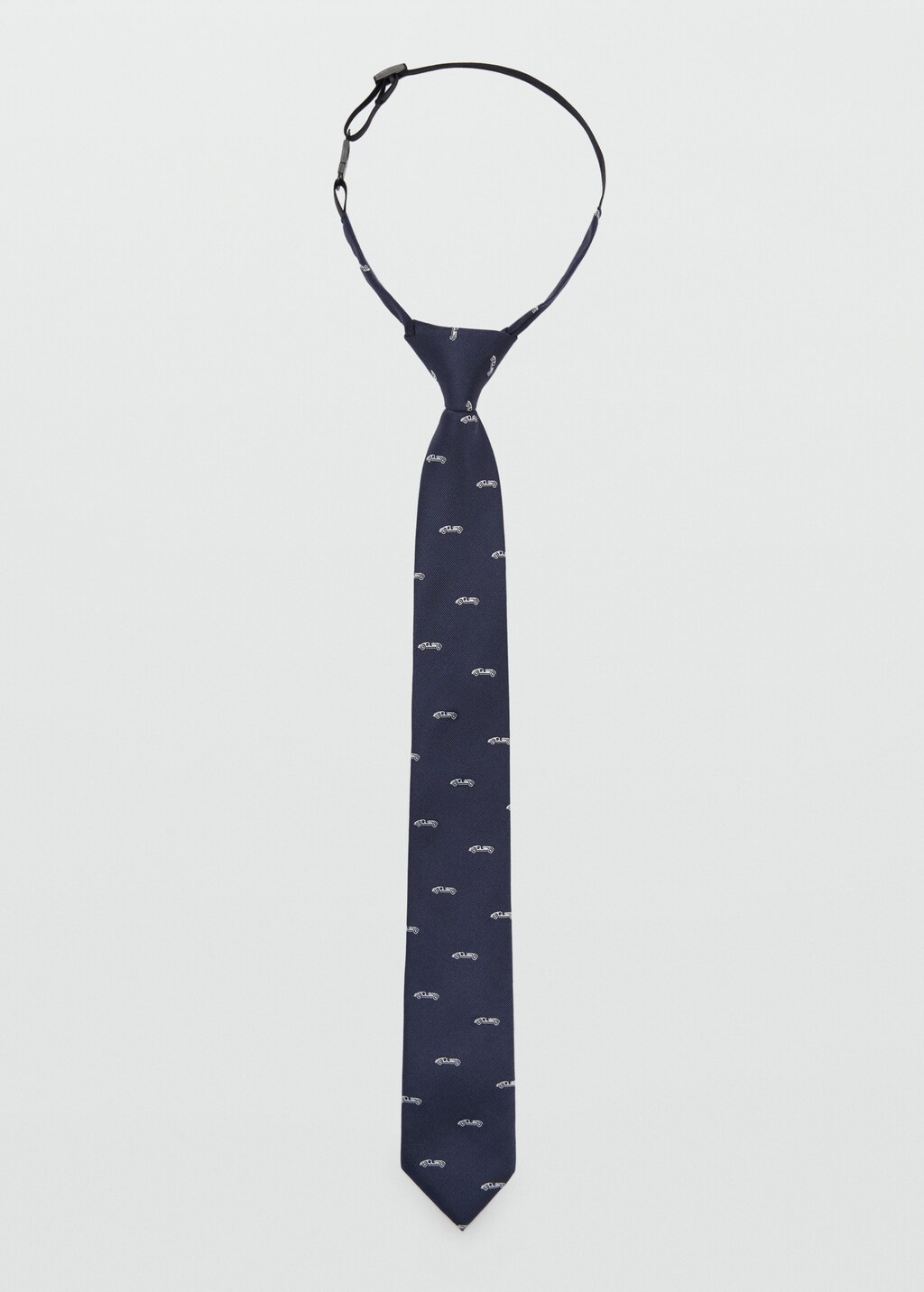 Printed tie - Dark Navy