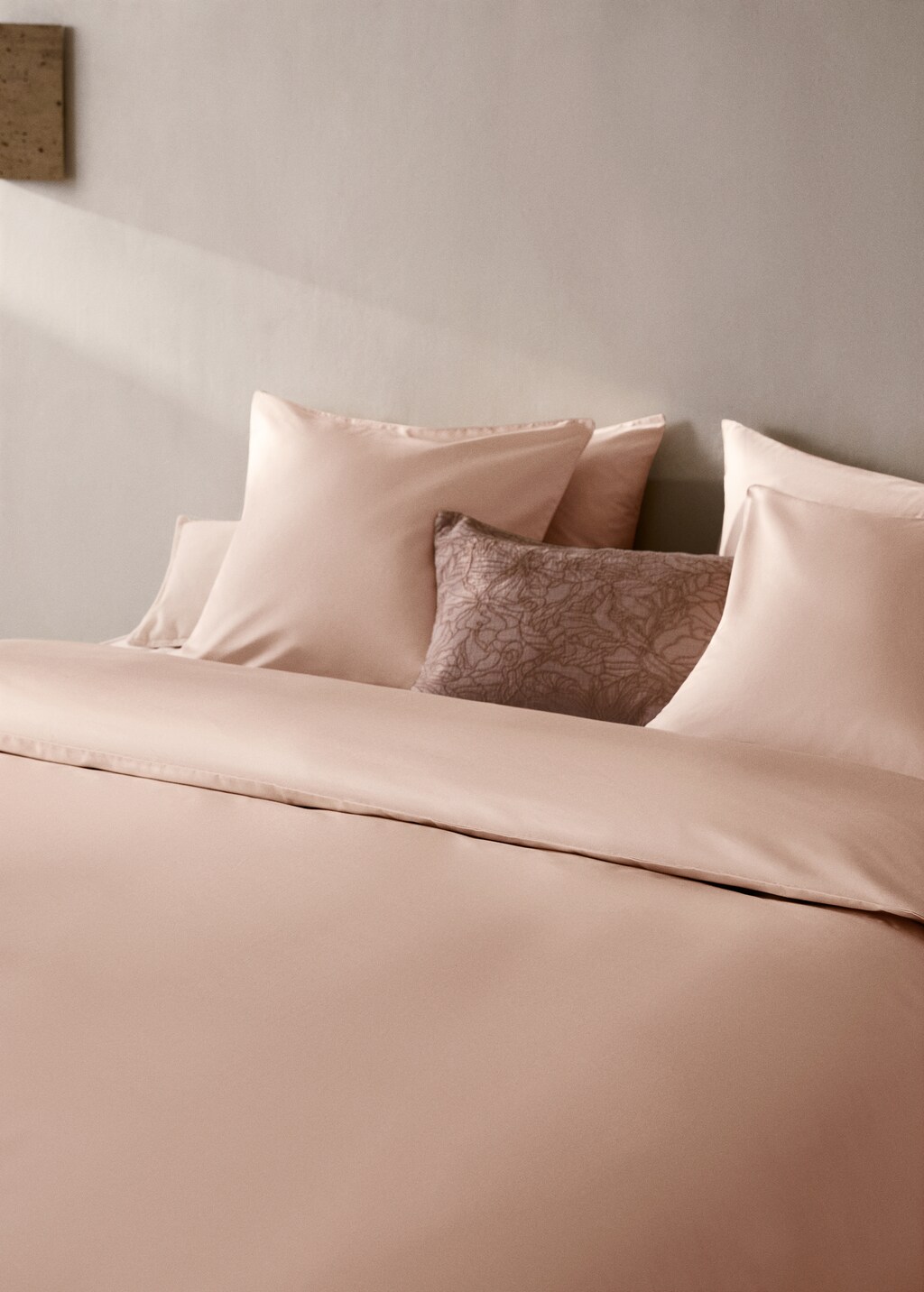 600-thread count satin cotton duvet cover, 150/160 cm - Light/Pastel Grey