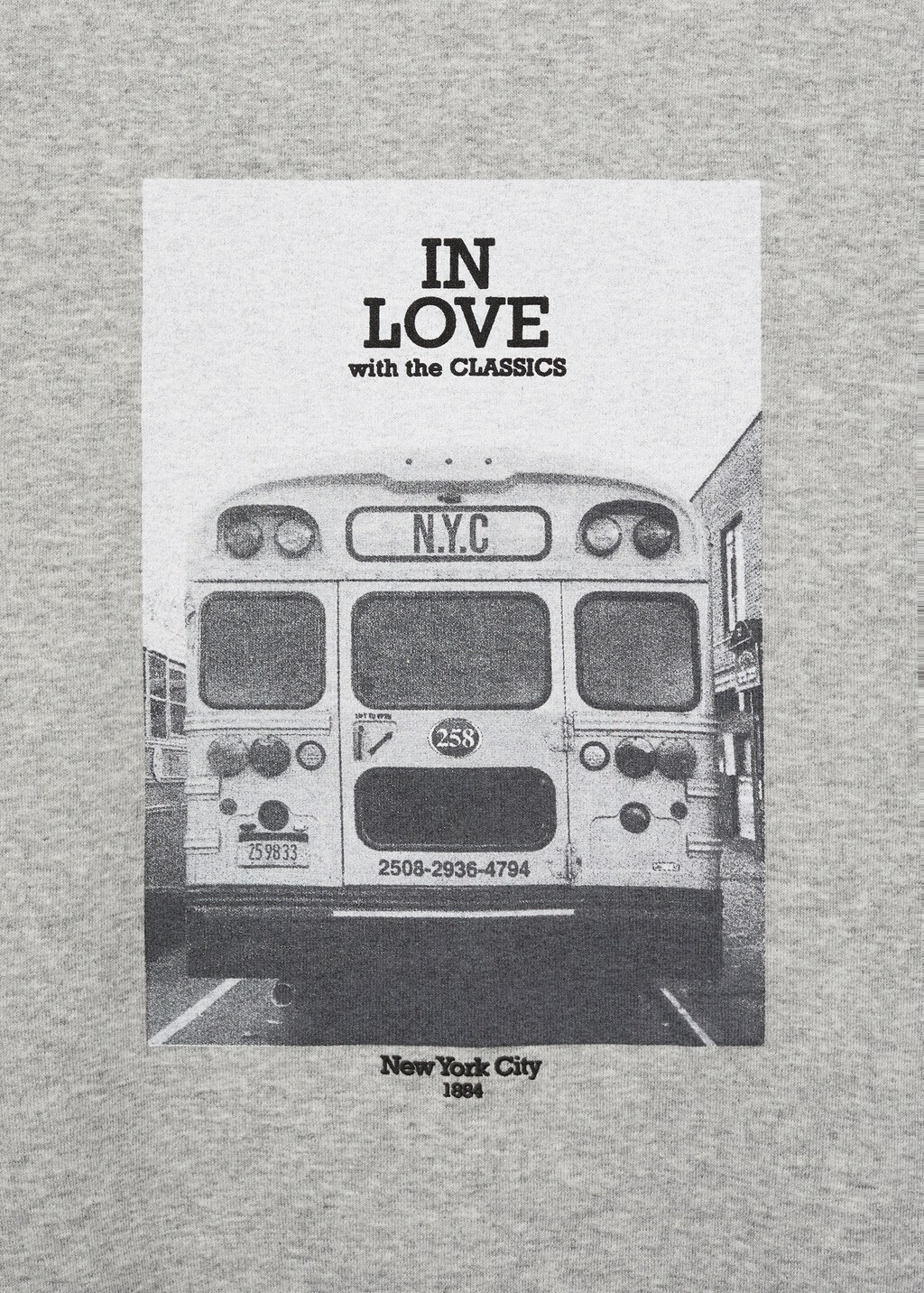 Graphic-print cotton sweatshirt - Dark Heather Grey