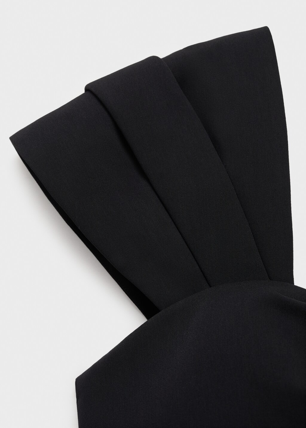 Long jumpsuit with draped neckline - Black