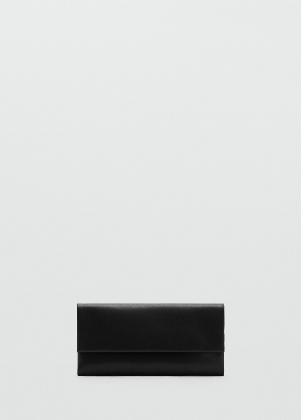 Flap leather bag - Black