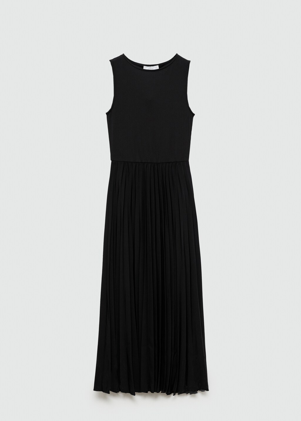 Pleated midi dress - Black