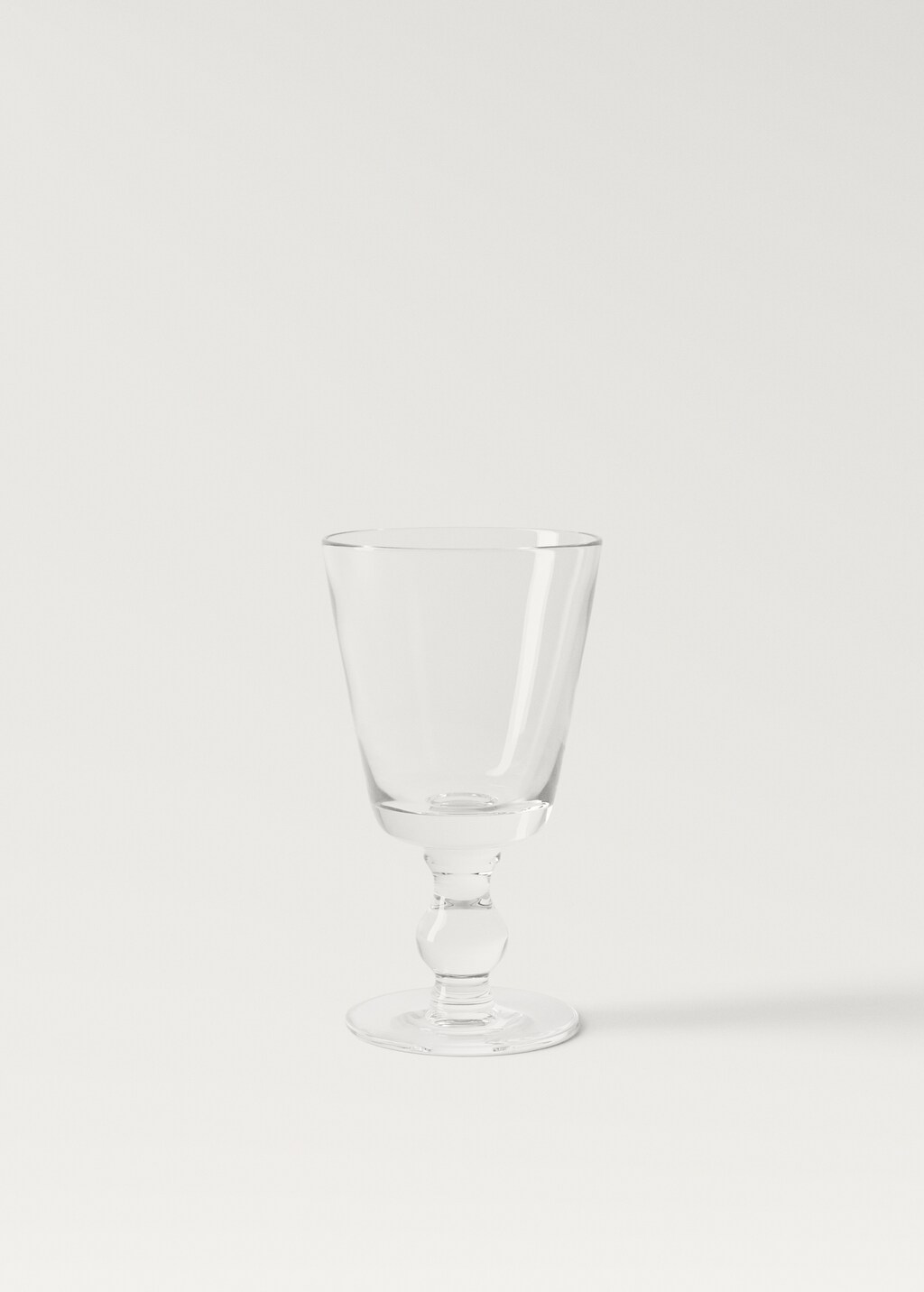 Hand-blown stem glass - Ice Grey