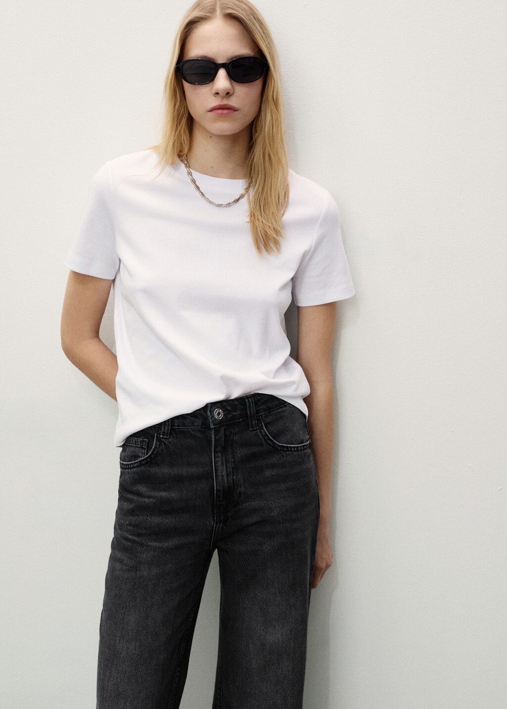 Danila wideleg rinse-wash jeans - Open Blue