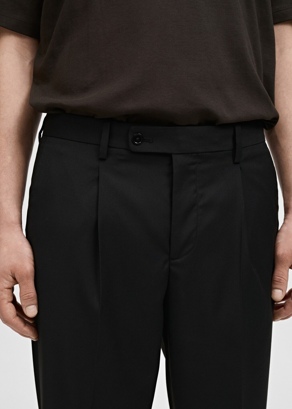 Boston regular-fit suit trousers - Black