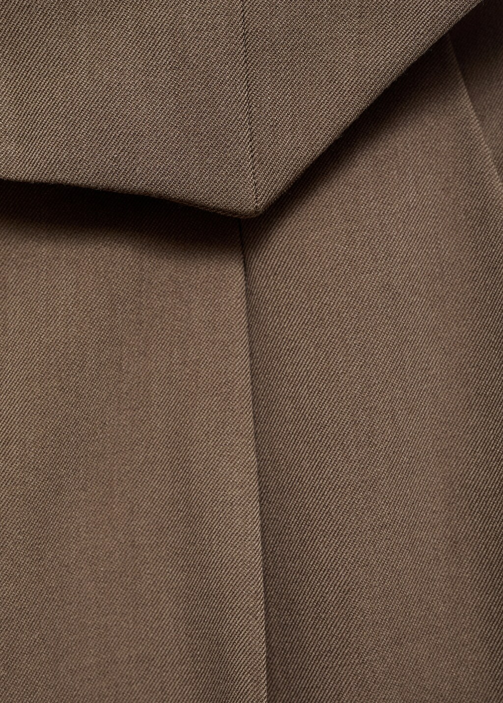 Long suit-style jumpsuit - Brown