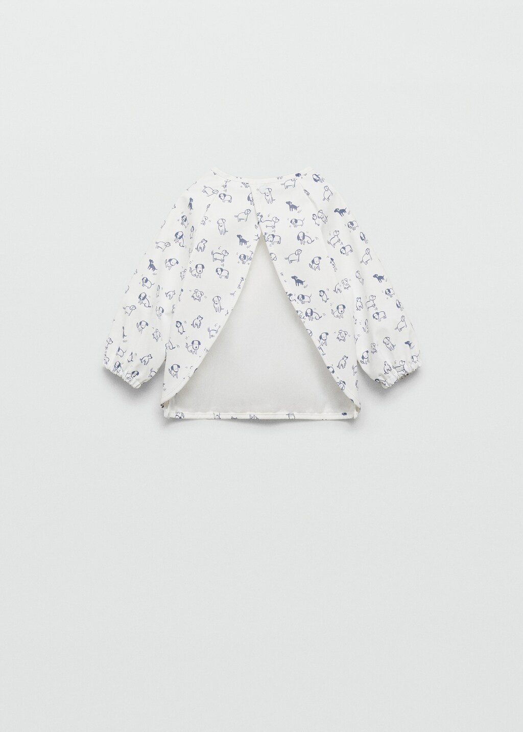 Children's bib with sleeves - Off White