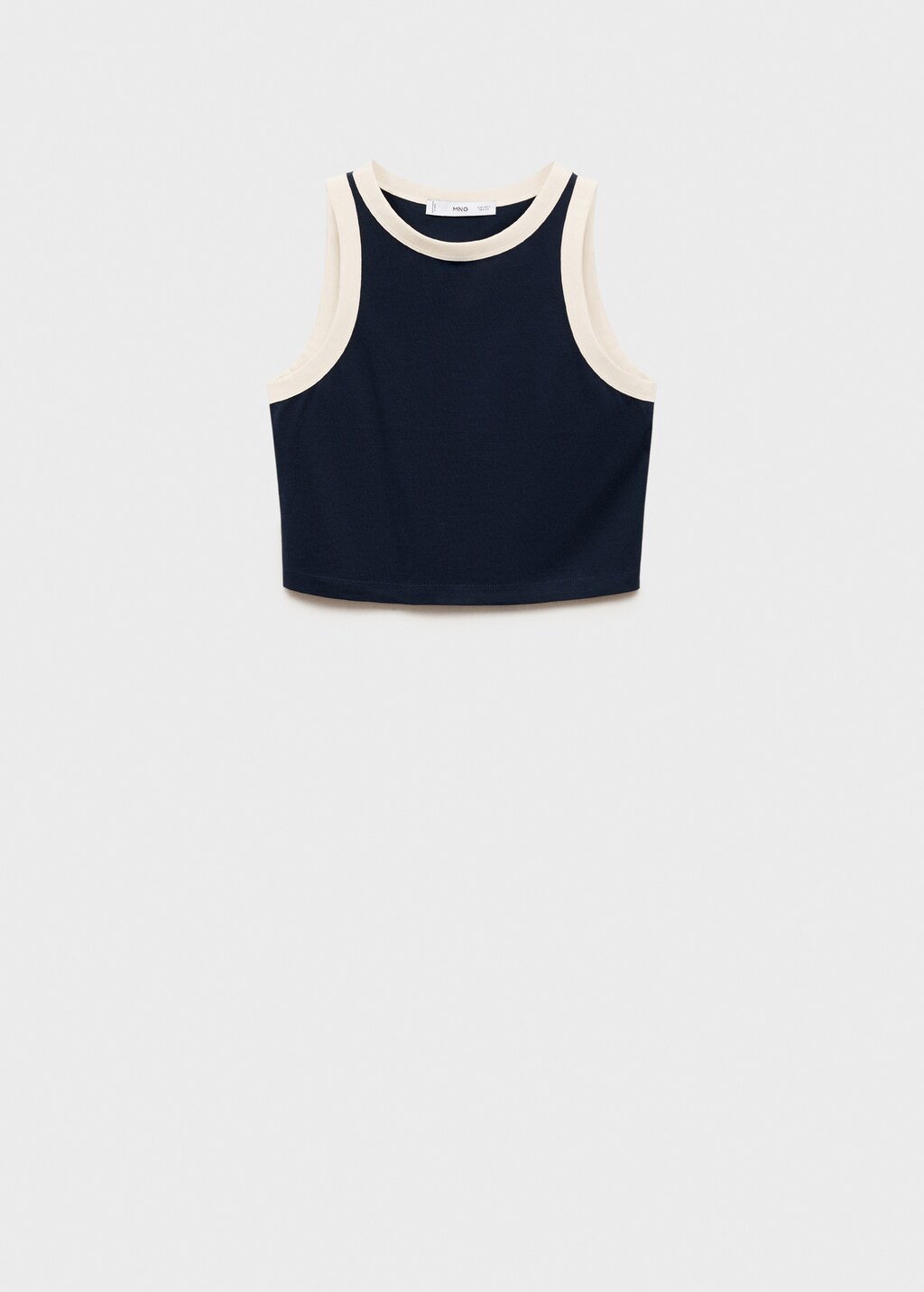 Contrast trim top - Red