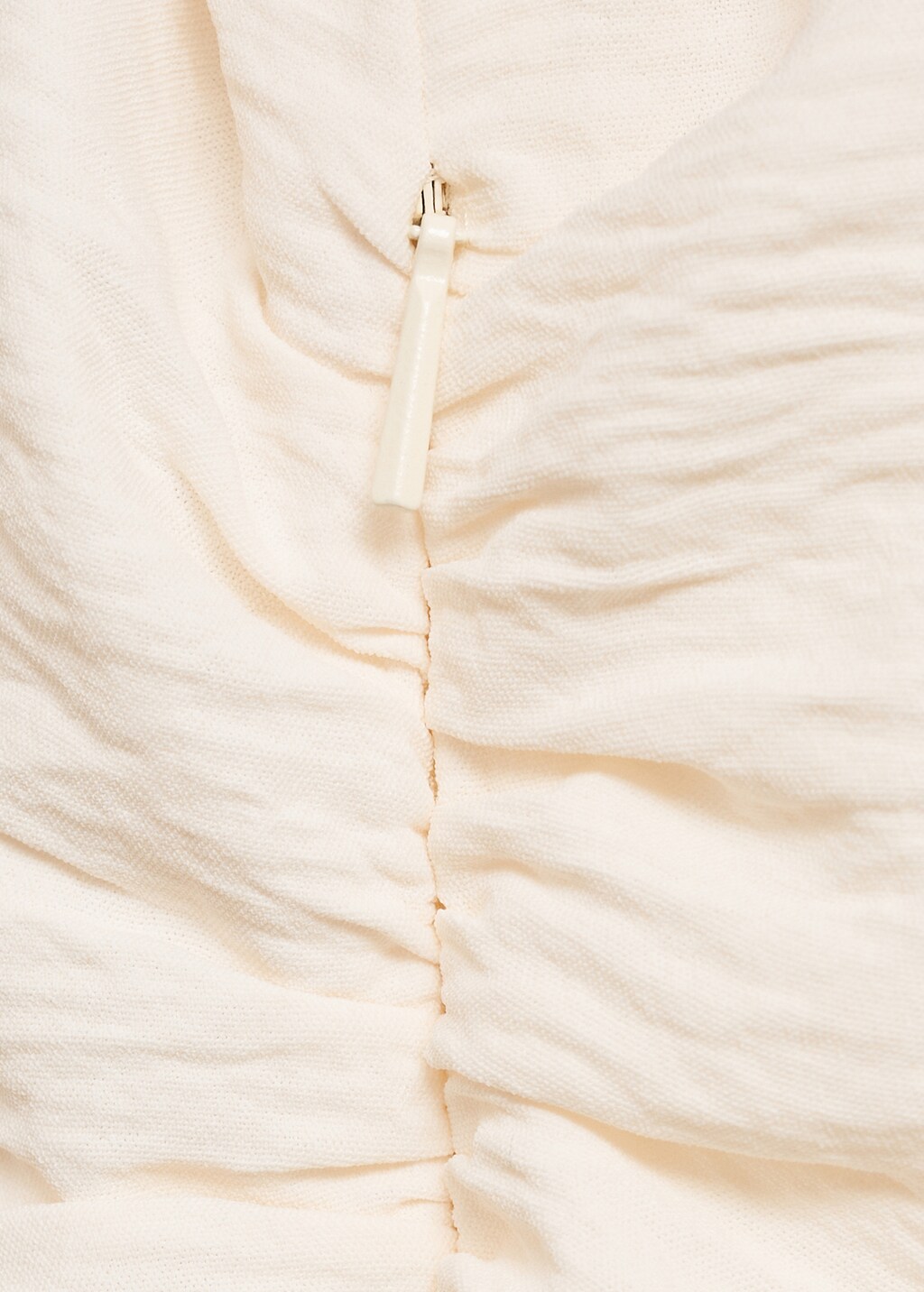 Off-the-shoulder draped dress - White