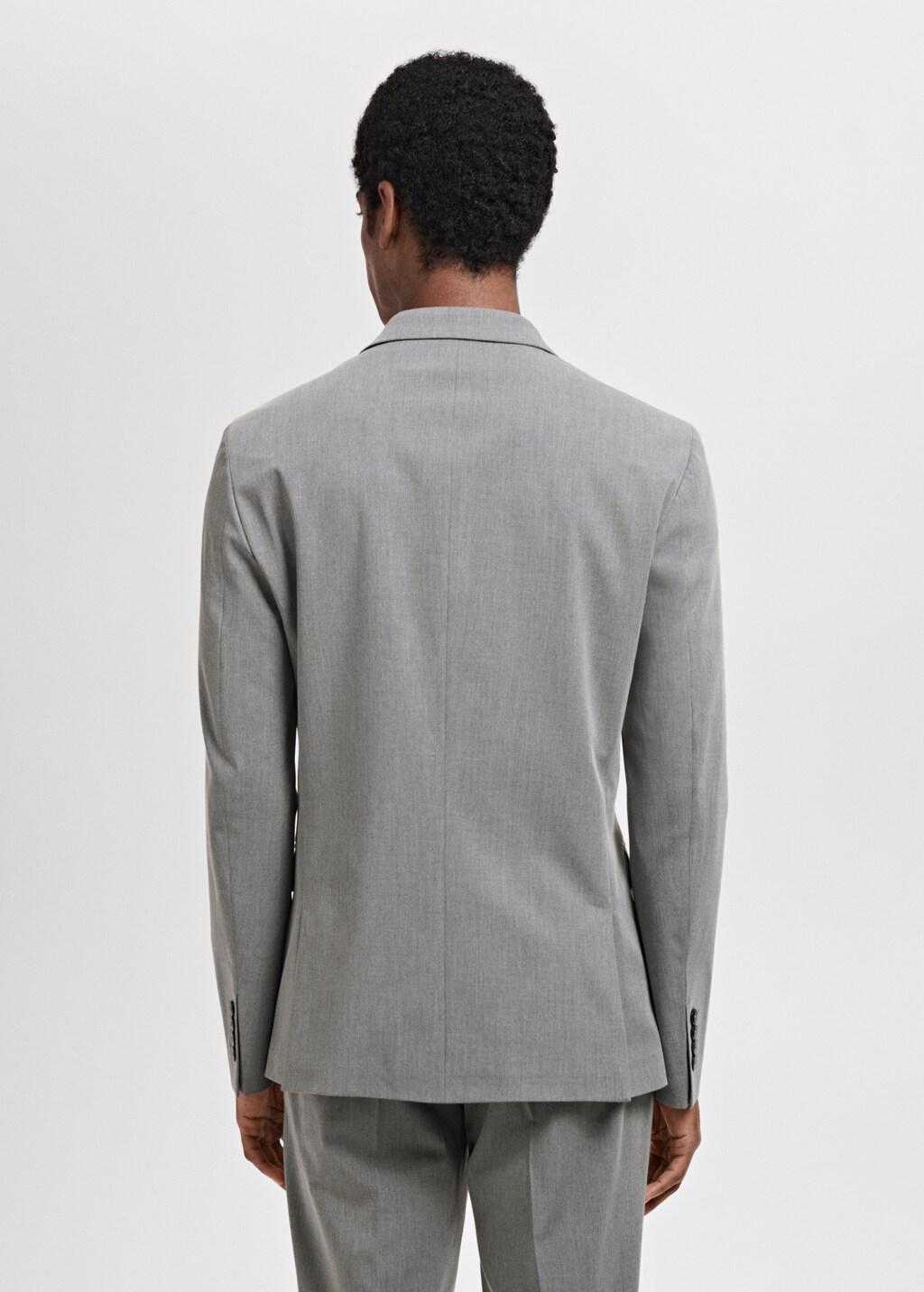 Super slim-fit suit jacket in stretch fabric - Ochre
