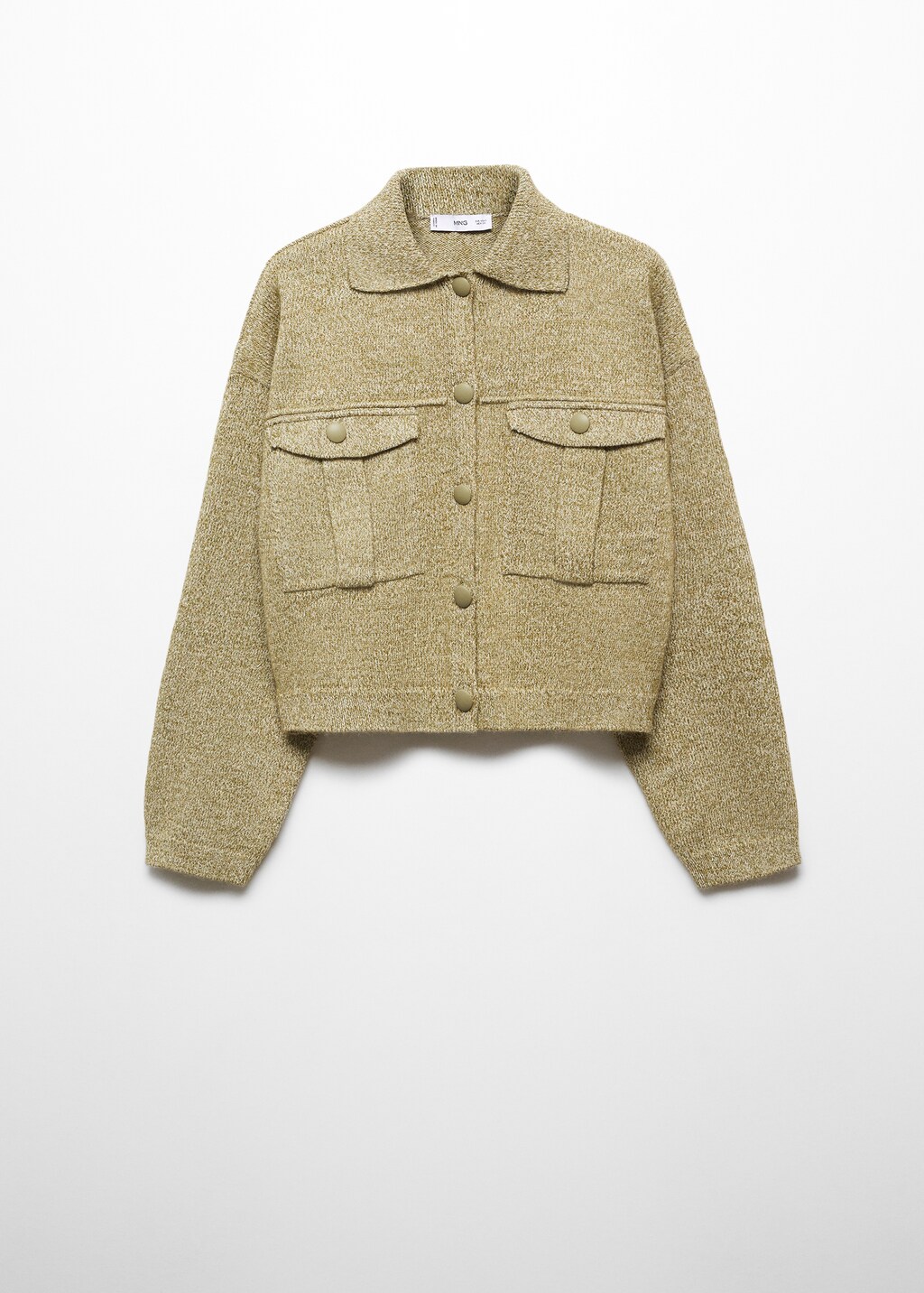 Pocket knit jacket - Green