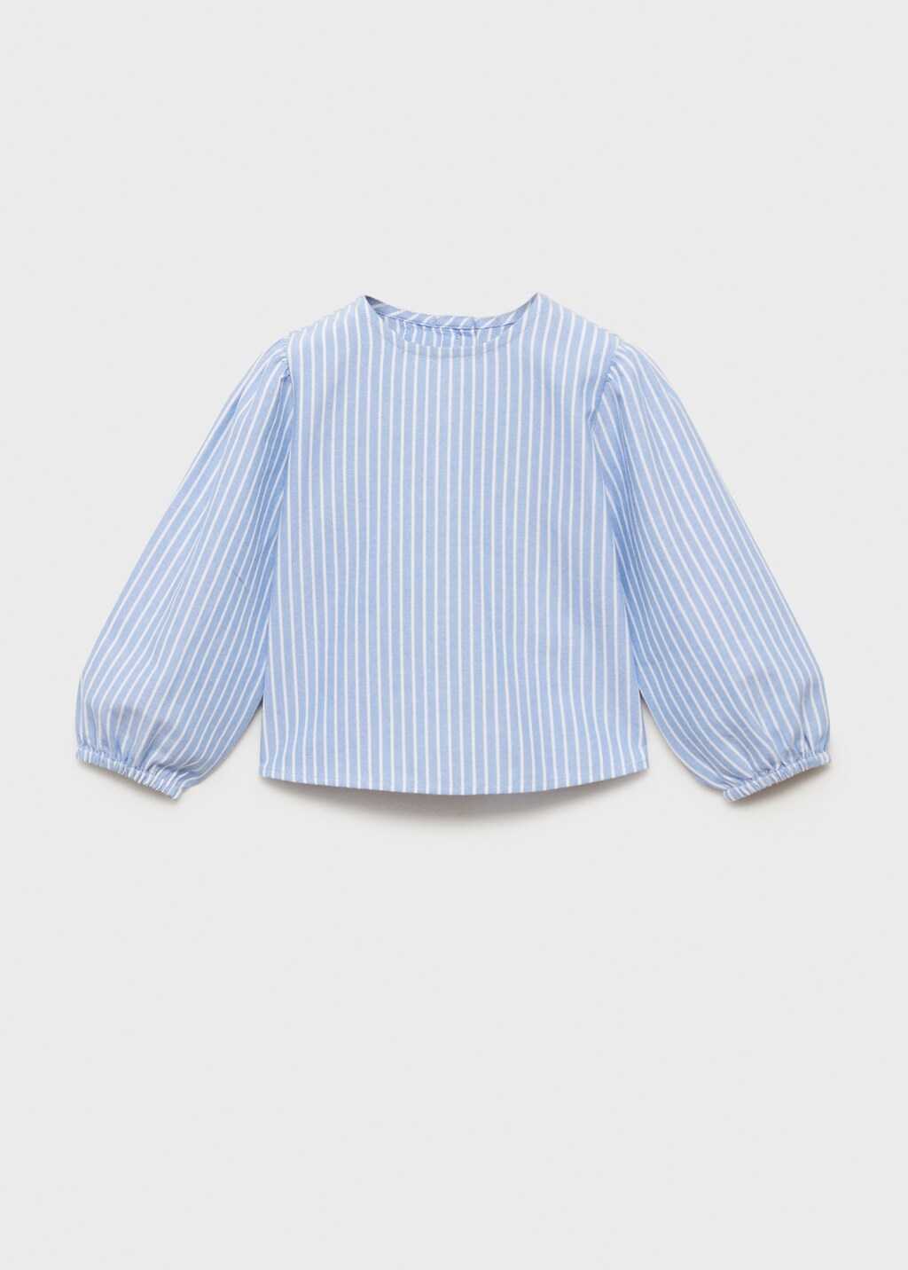 Striped cotton blouse - Indigo Blue