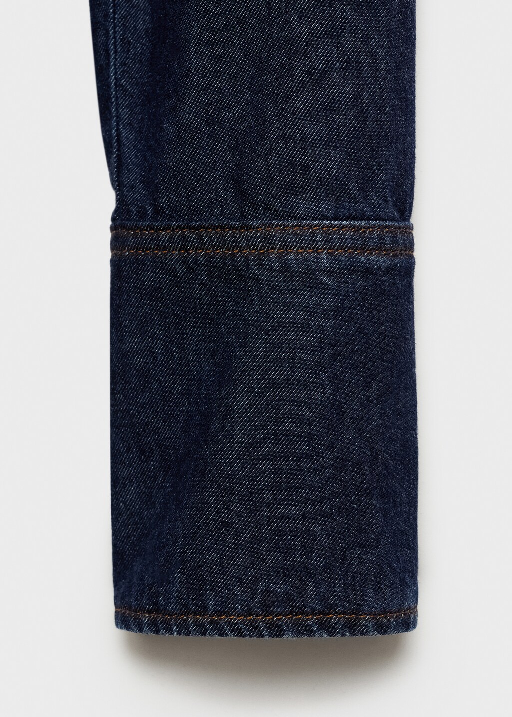 Rinse-wash denim shirt - Open Blue