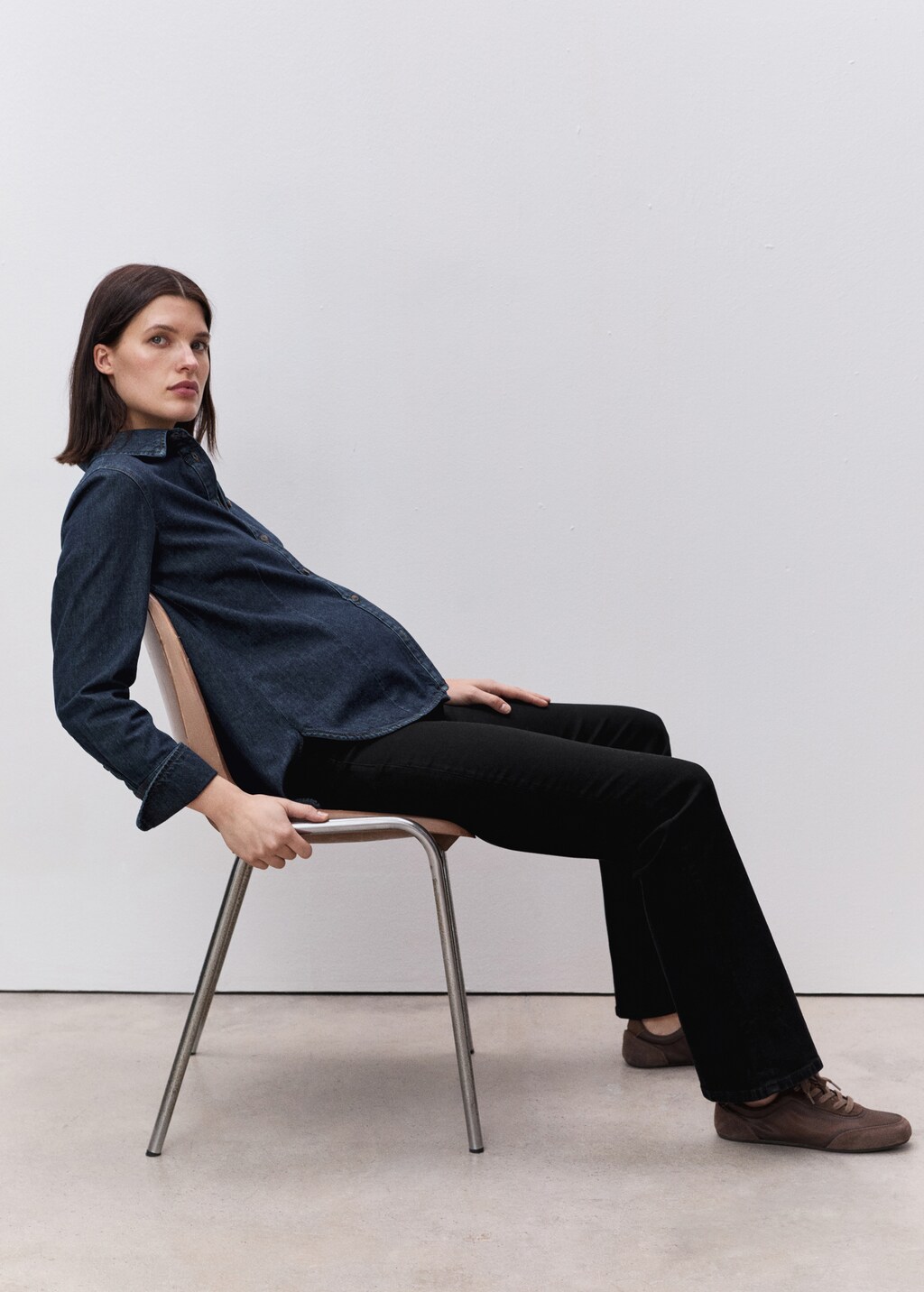 Maternity flared jeans - Dark Blue