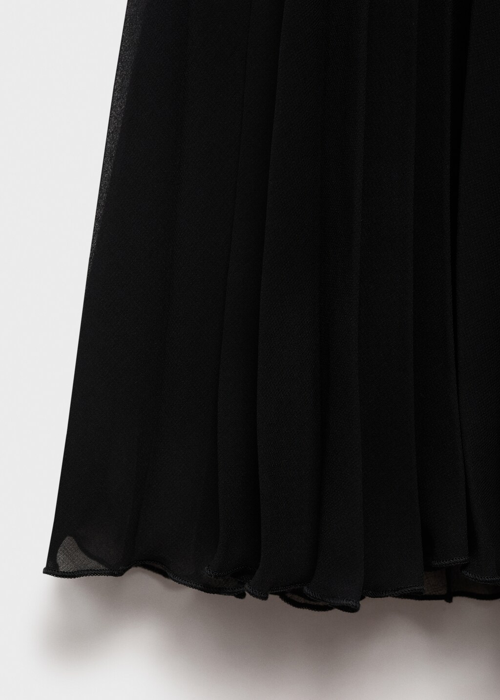 Combined strapless dress - Black