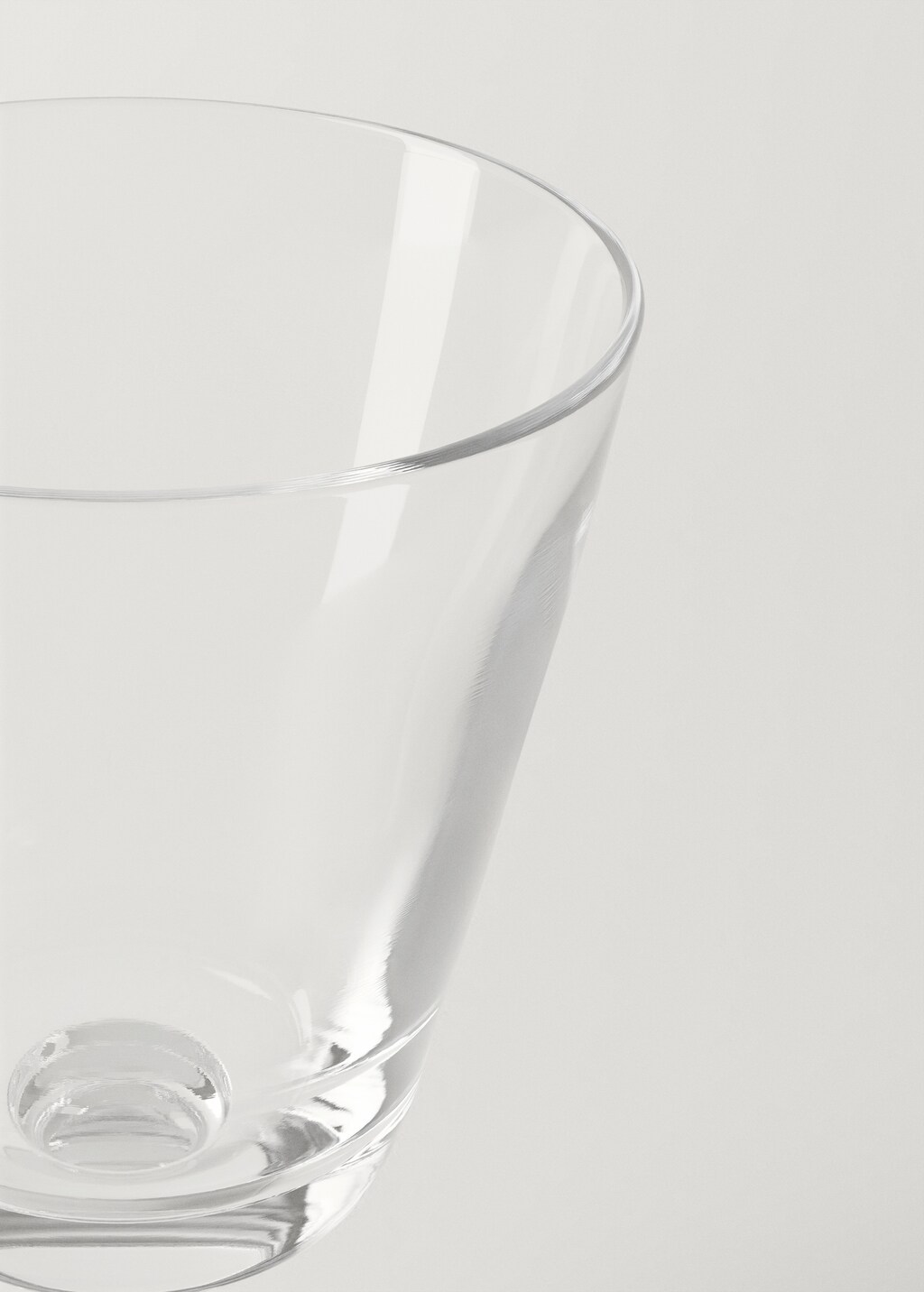 Hand-blown stem glass - Ice Grey