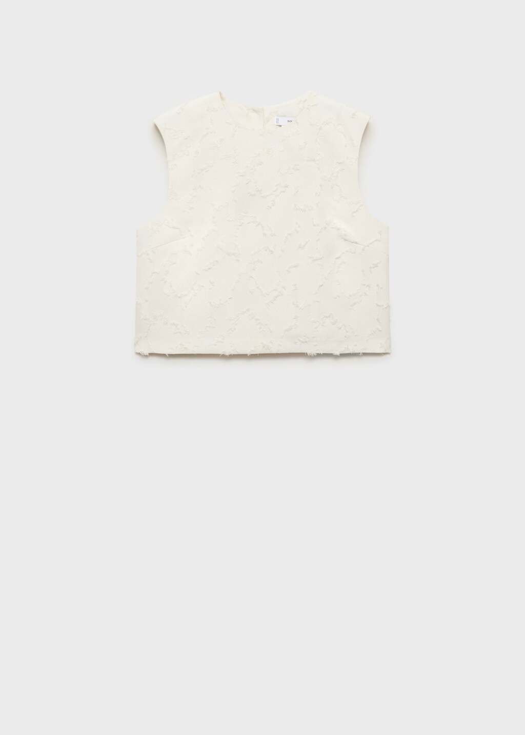 Textured crop top - Off White
