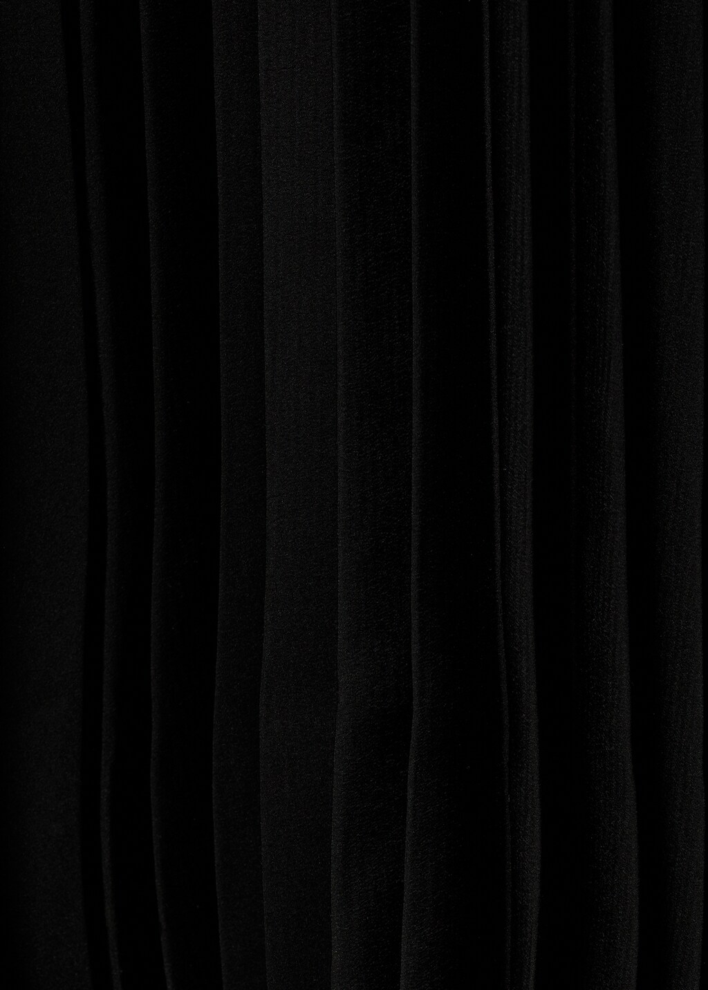 Pleated midi dress - Black