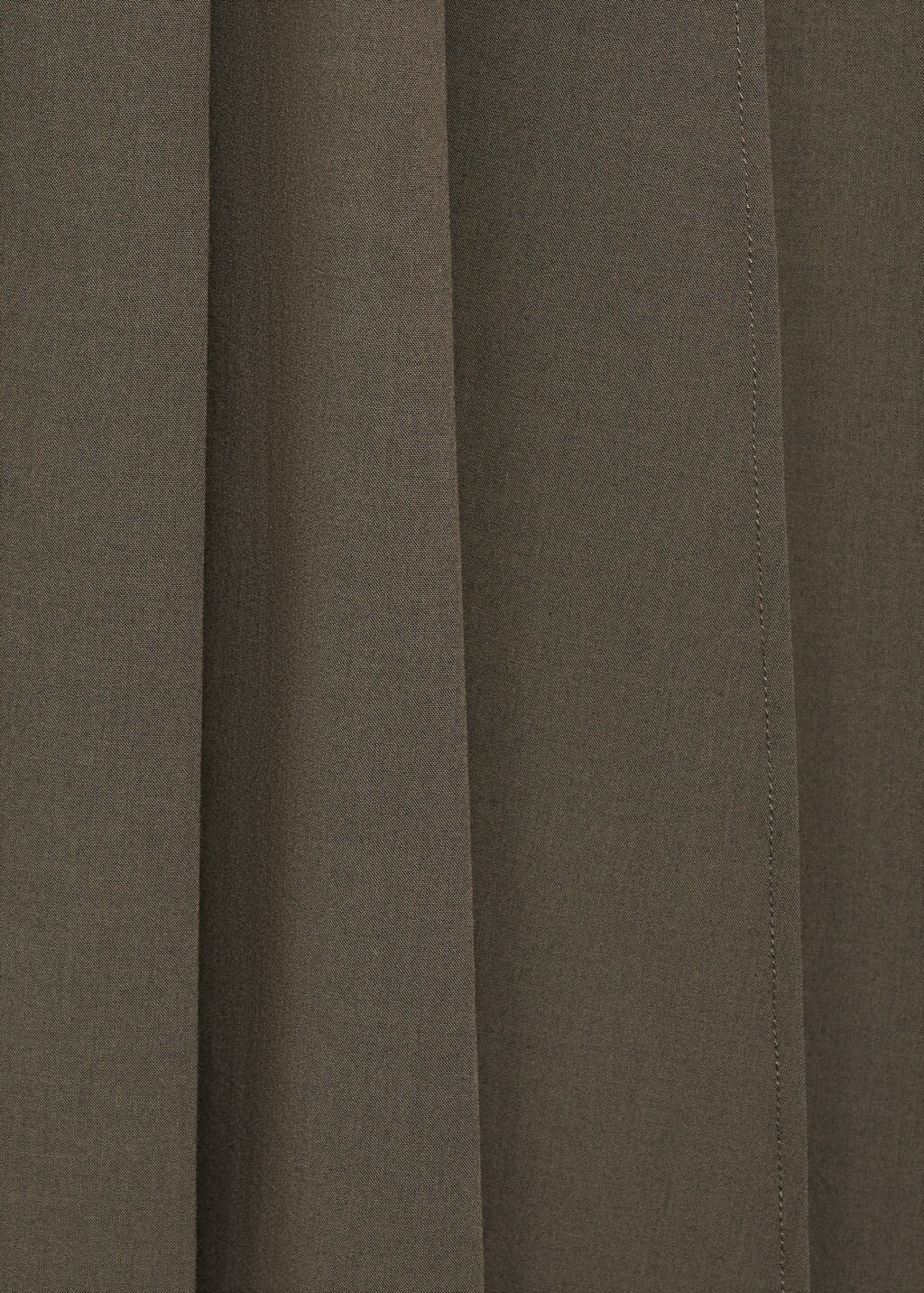 Pleated skirt with belt - Khaki