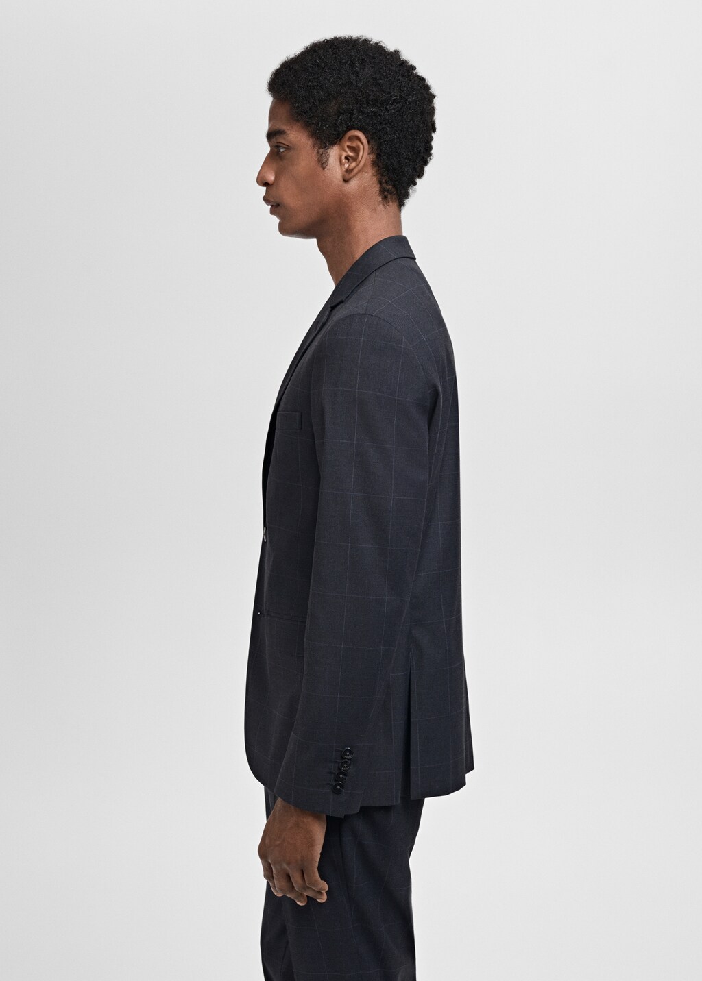 Super slim-fit suit jacket in stretch fabric - Grey