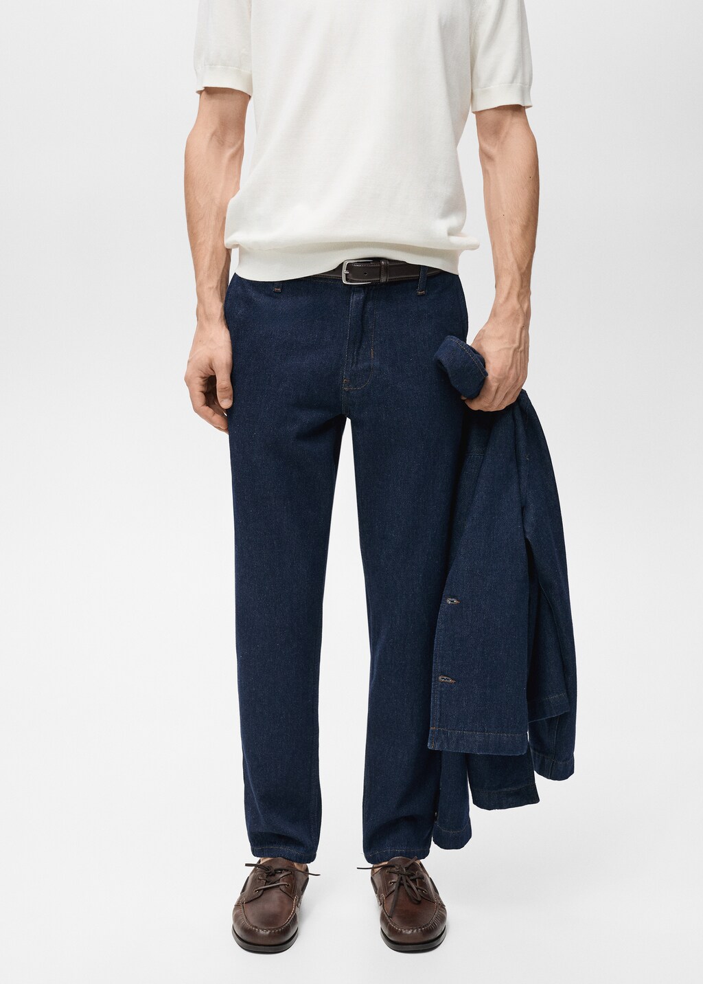 Regular-fit dark-wash jeans - Open Blue