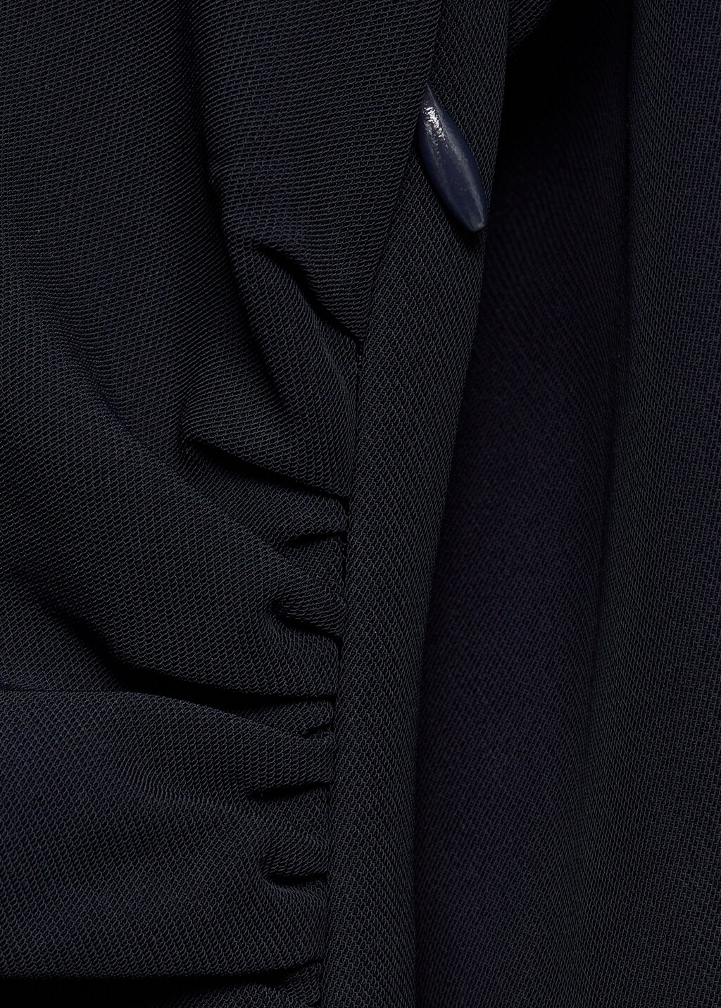 Midi-dress with draped waist - Dark Navy