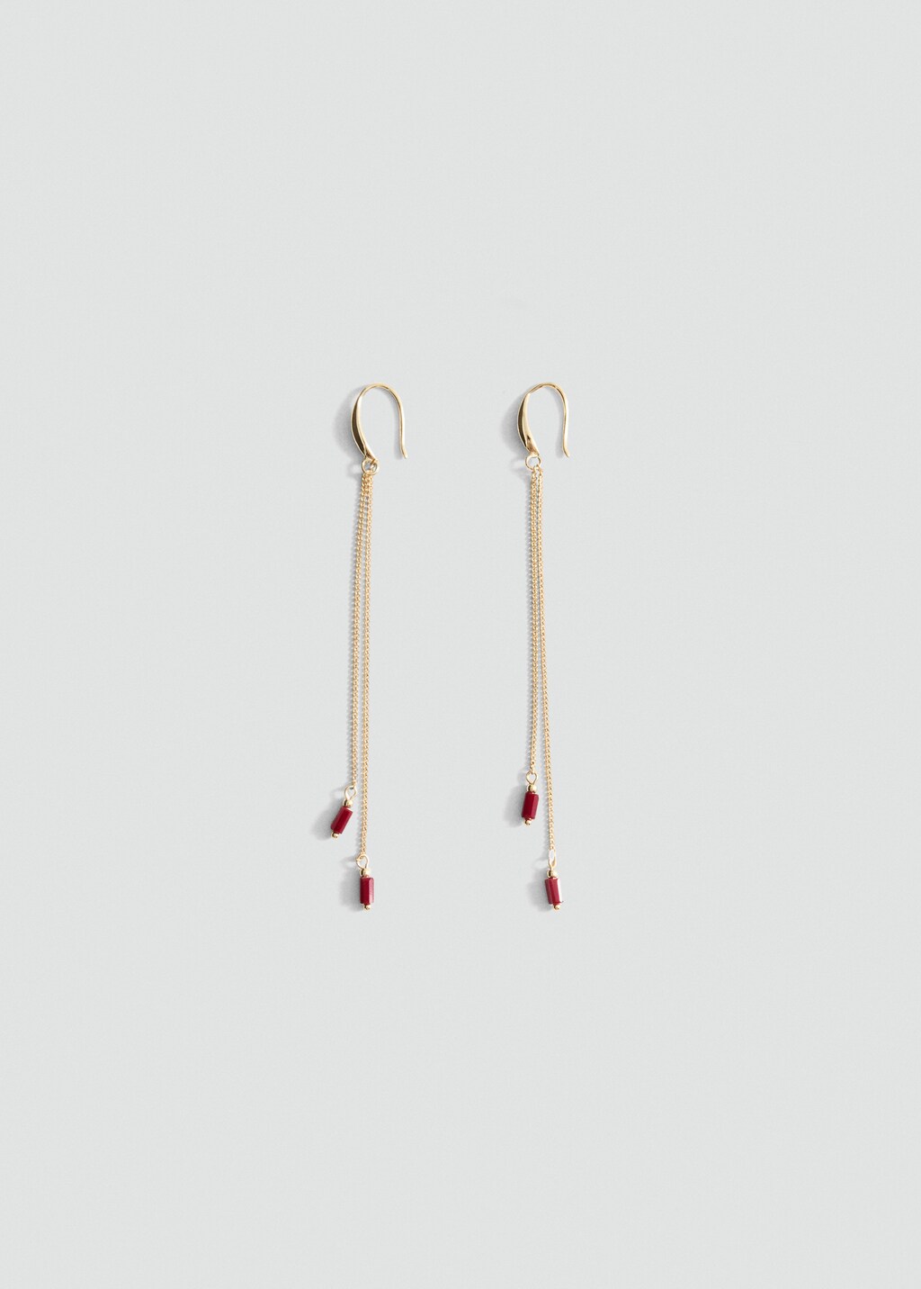 Cascade crystal earrings - Gold