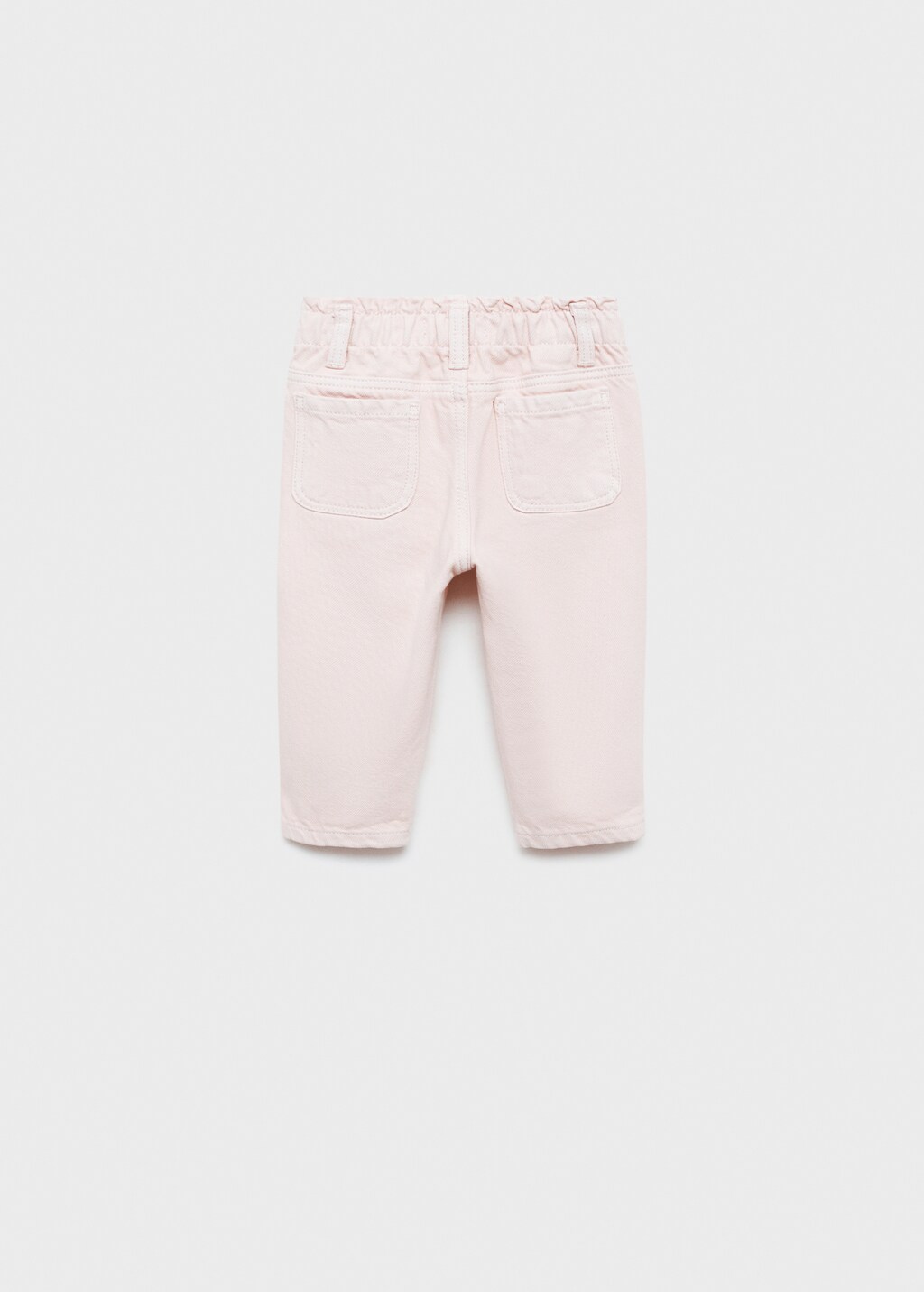 Straight paperbag jeans - Ecru