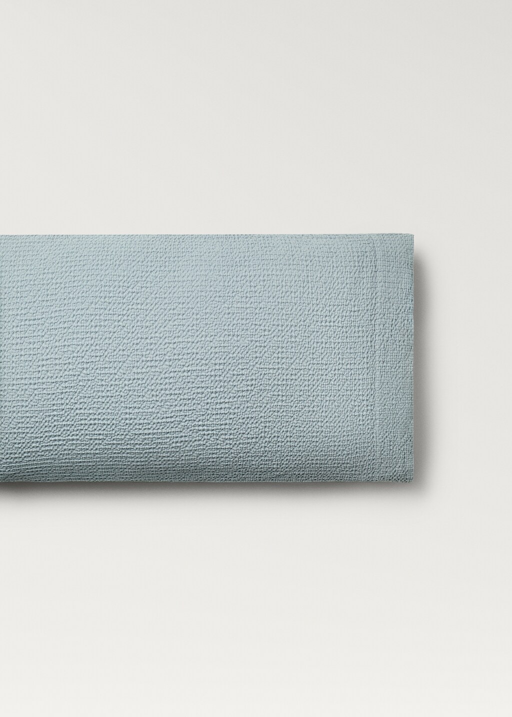 Cotton percale waffle pillowcase 45x110 cm - Sand