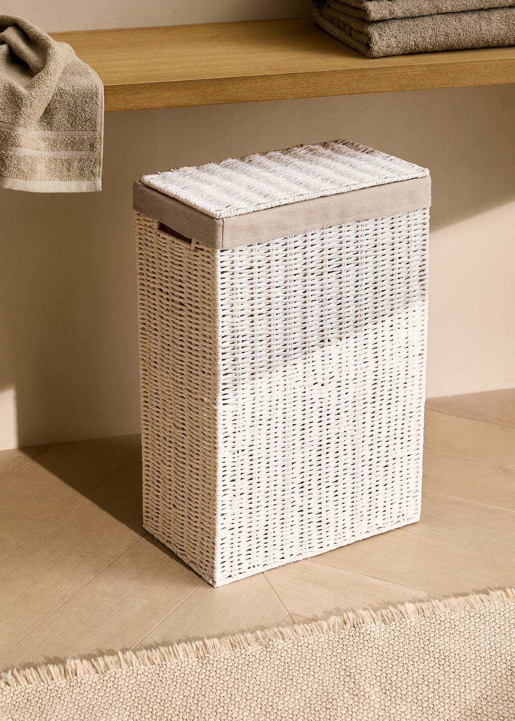 Large paper laundry basket - Grey