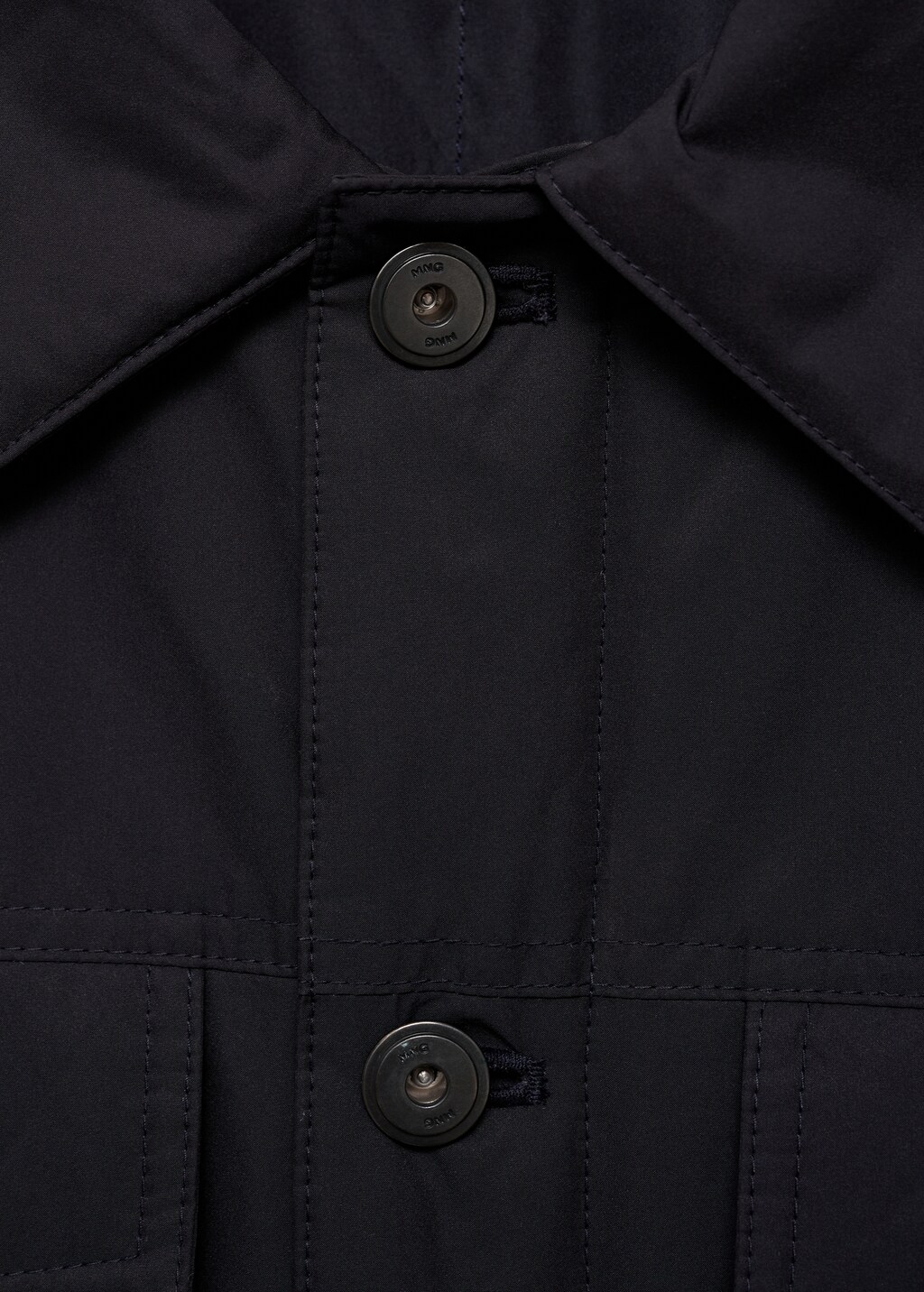 Water-repellent quilted jacket - Dark Navy
