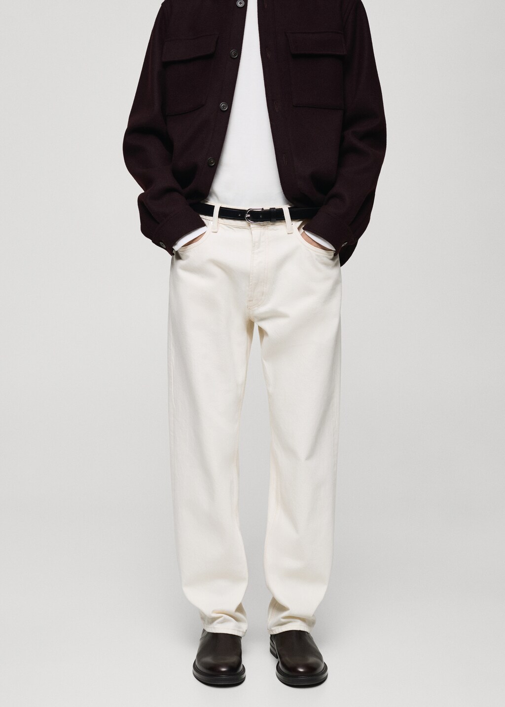 Moby straight-fit black jeans - Black denim