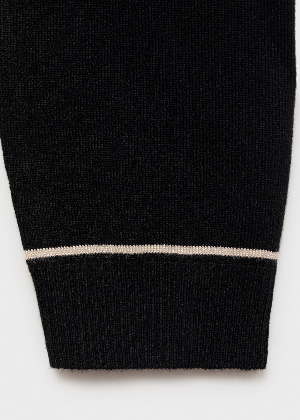 Sweater with contrasting lapels and trims - Light/Pastel Grey