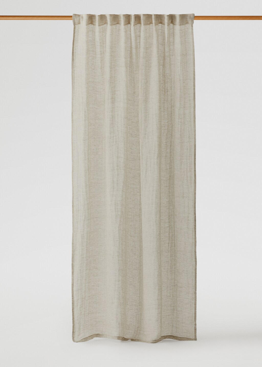 100% linen curtain - Light/Pastel Grey