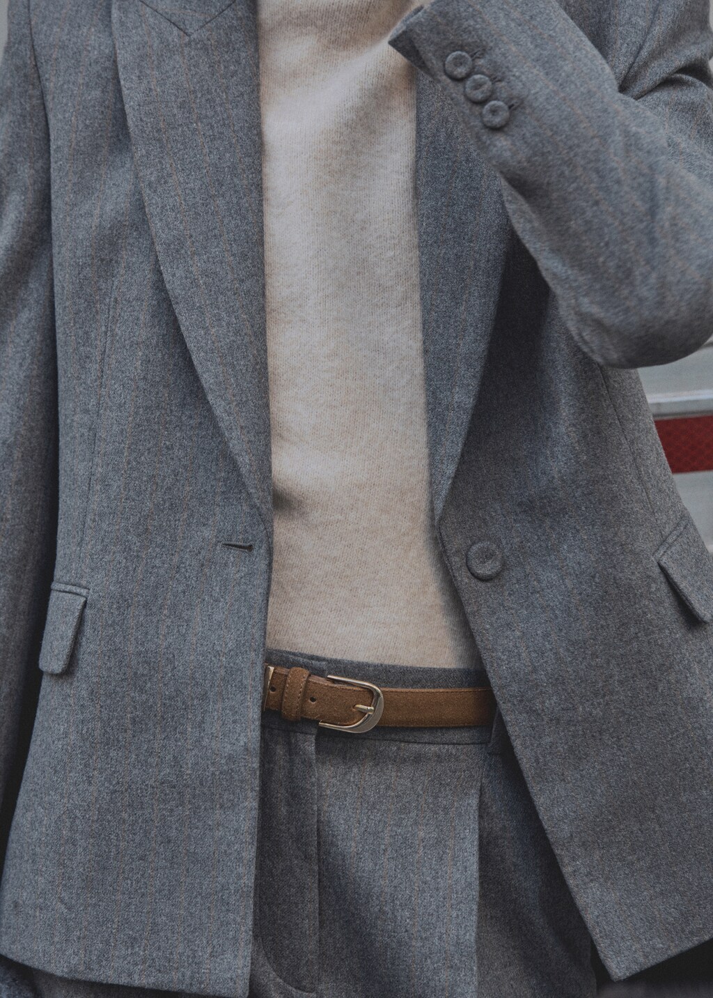 Virgin wool suit jacket - Grey