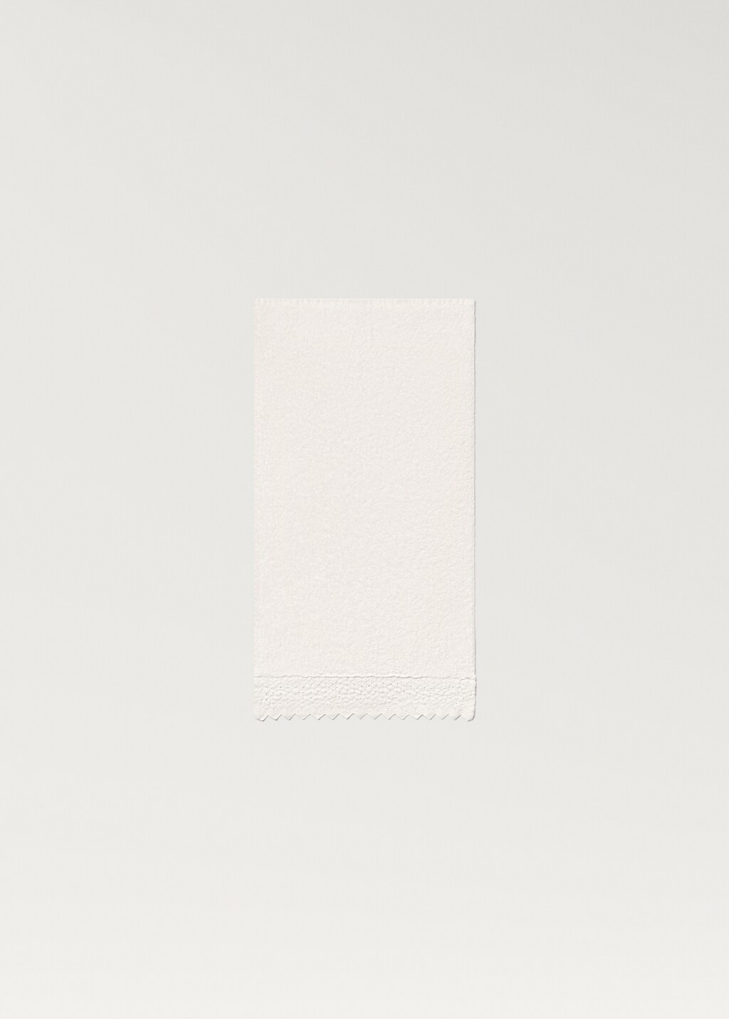Face towel with lace - Off White