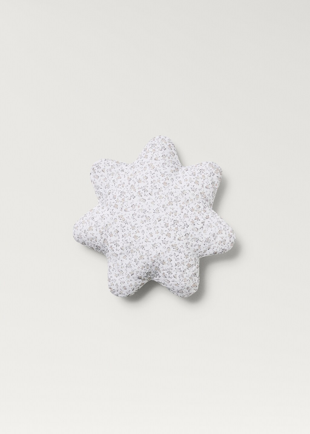 Flower printed children's cushion 35x35 cm - Mint Green