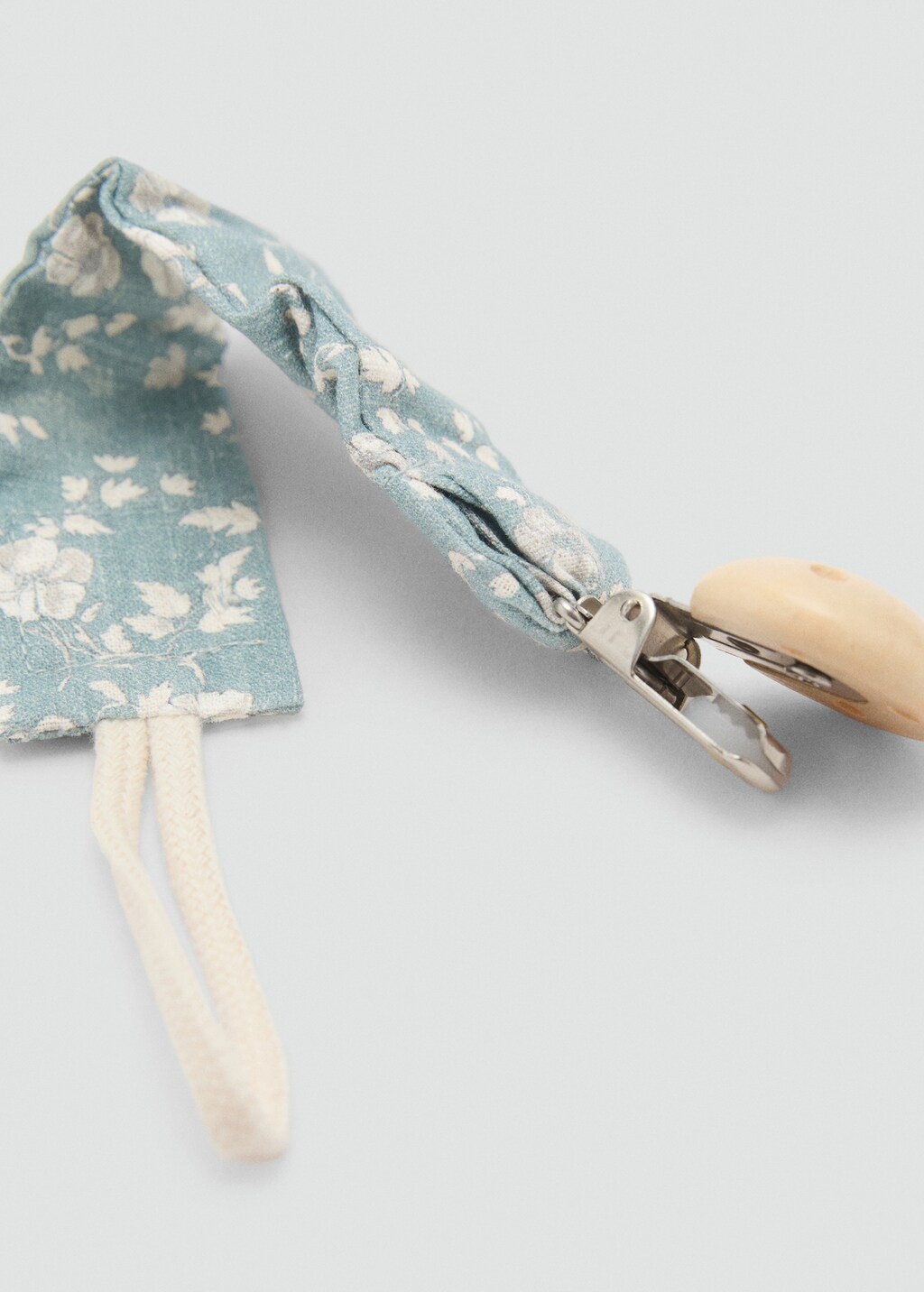 Printed brooch pacifier holder - Green