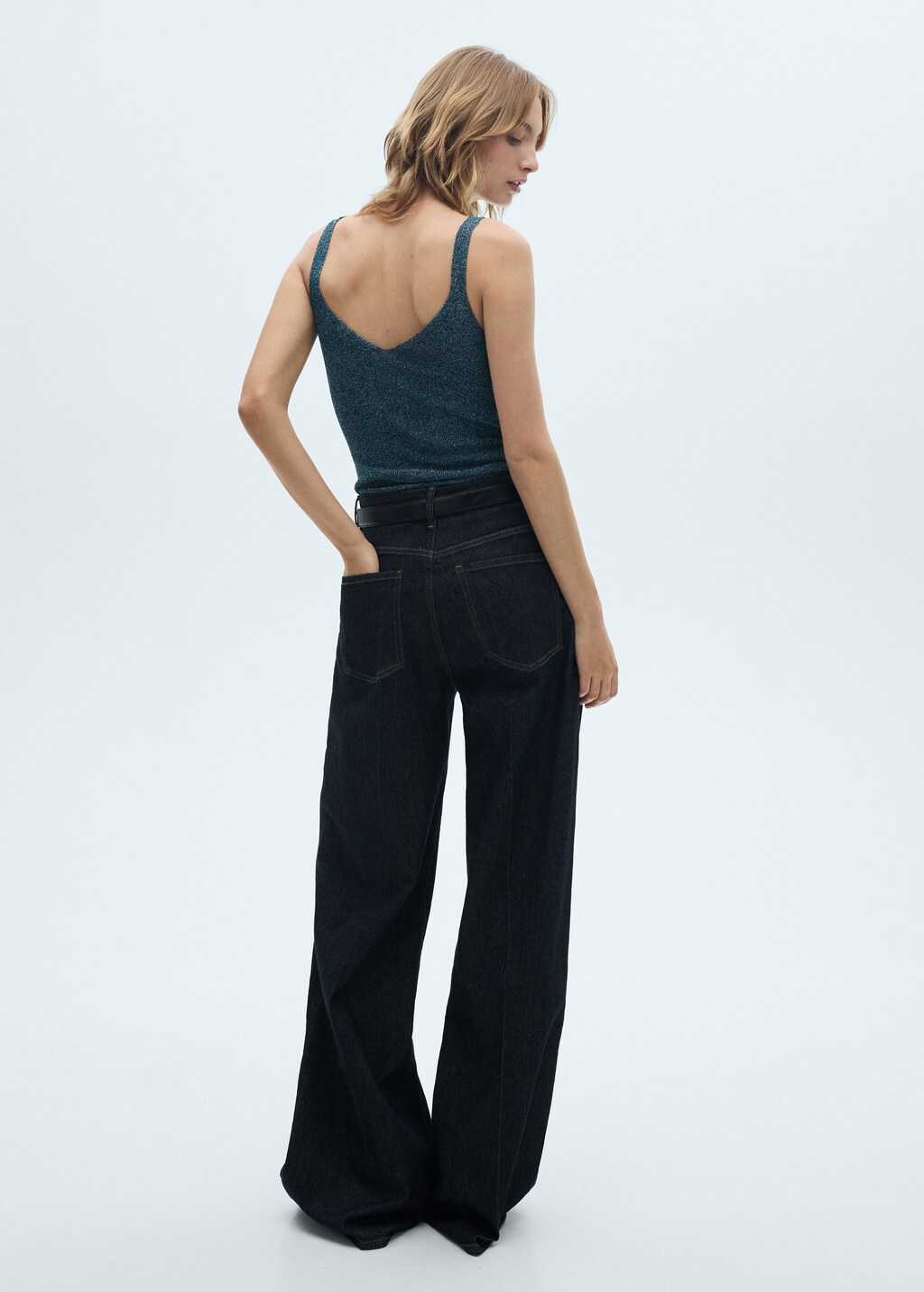 Lurex knitted top - Gold