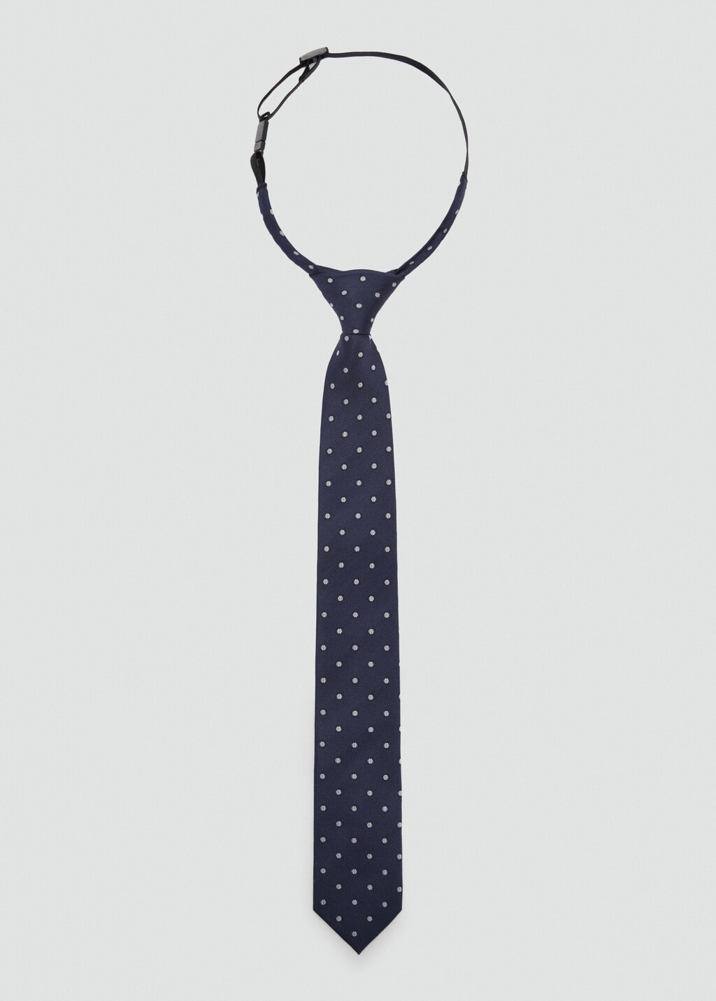 Polka-dot patterned tie - Dark Navy